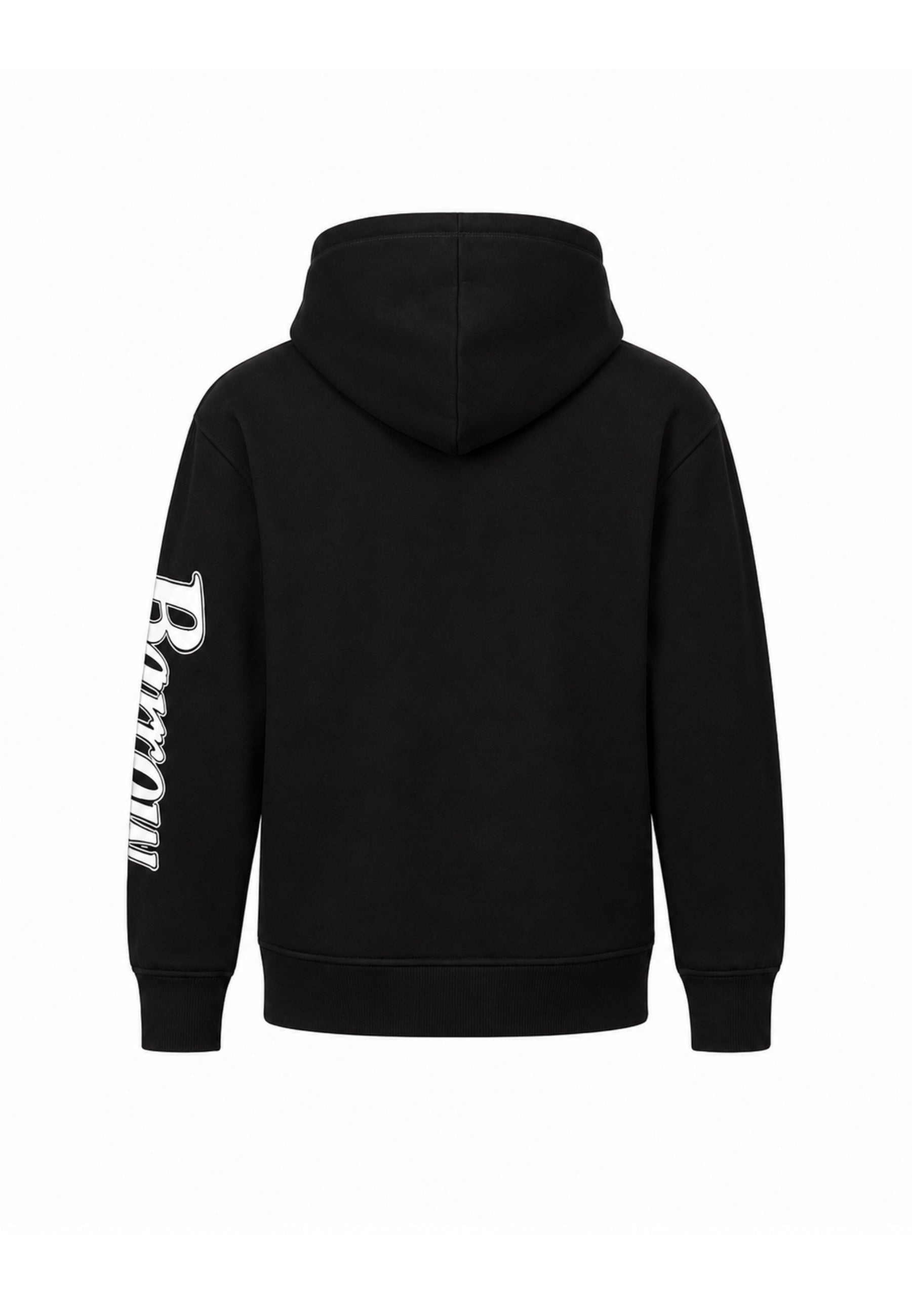 BARROW FELPA NERA CON CAPPUCCIO E ORSETTO CENTRALE E LOGO SULLA MANICA Bambini e ragazzi F6BKJUHS160.NE_