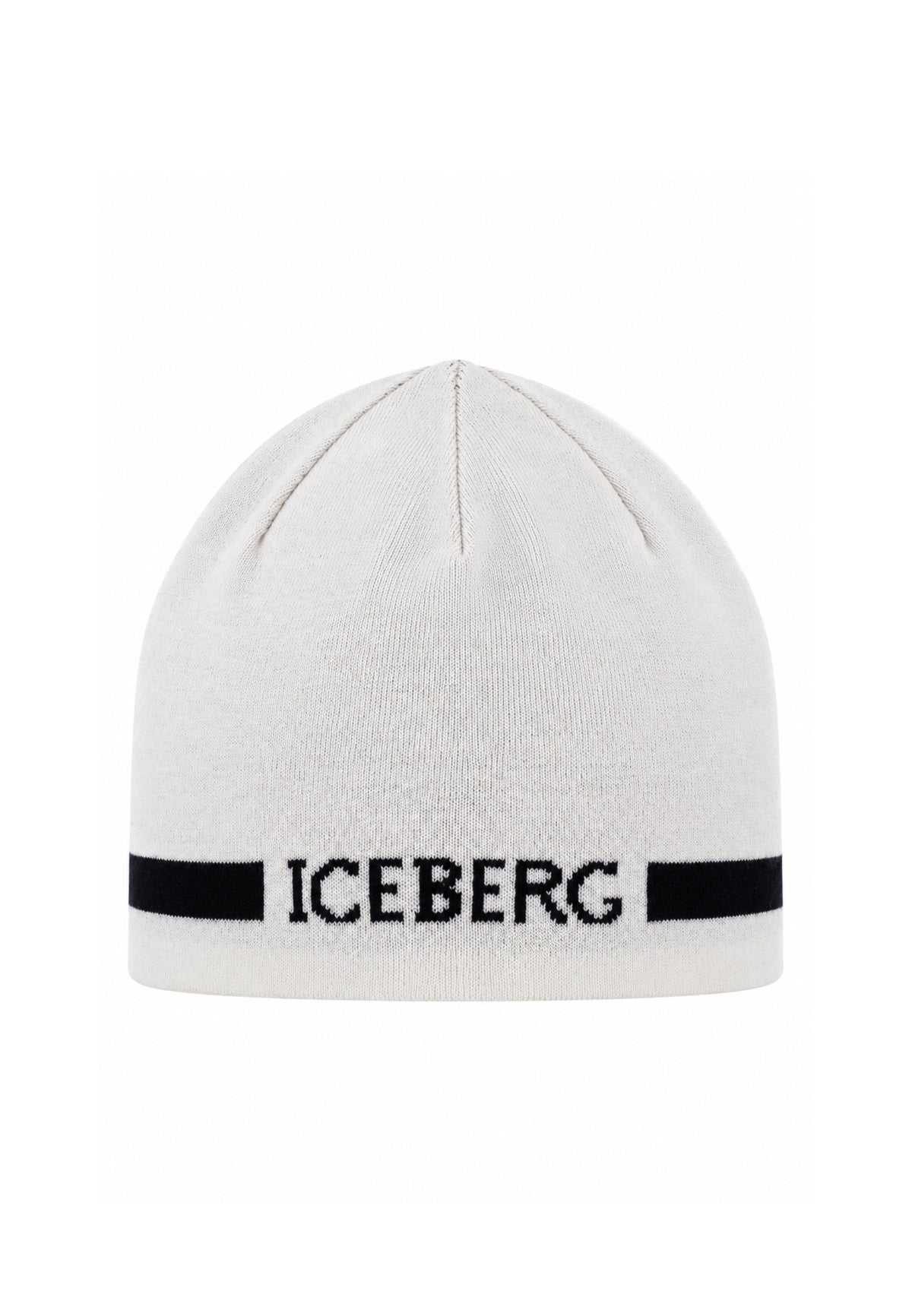ICEBERGS CAPPELLO PANNA CON FASCIA E LOGO NERI Bambini e ragazzi CAICE7300J.PANNA_