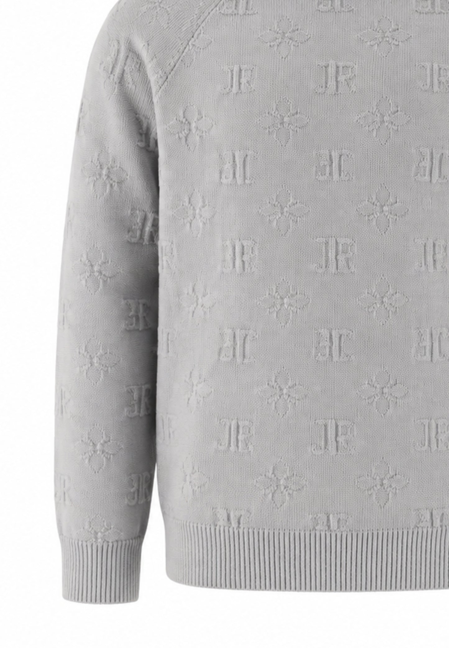 John Richmond MAGLIONE GRIGIO CON LOGO ALL OVER Bambini e ragazzi rba26121ma.grig_