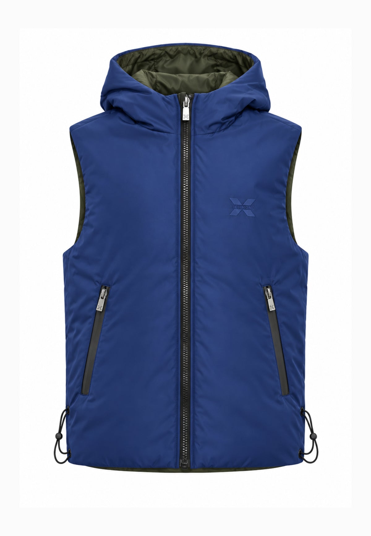 John Richmond GIUBBOTTO VERDE SMANICATO DOUBLE FACE Uomo UMA26020GT.VERDE_