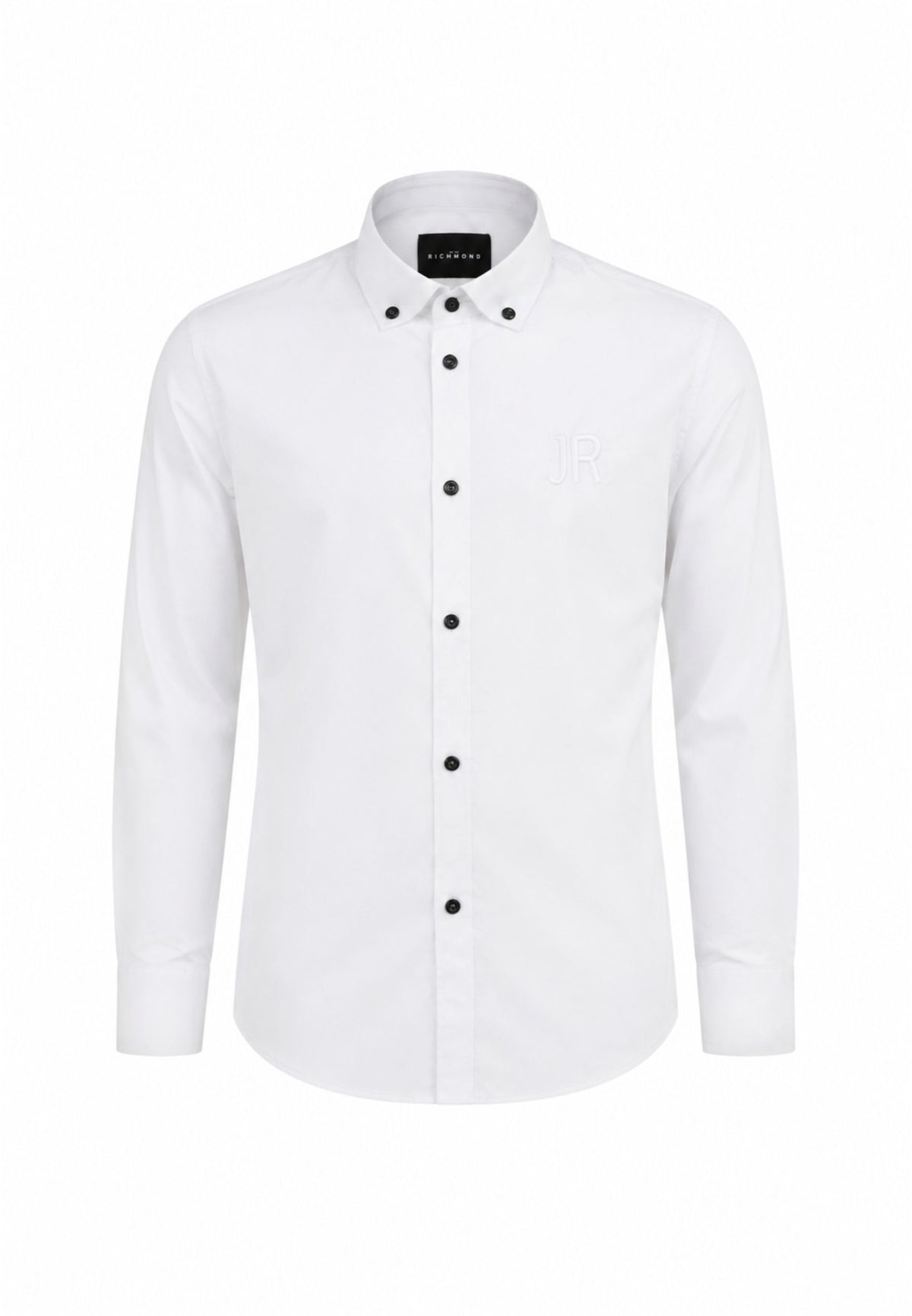 John Richmond camicia BIANCA CON BOTTONI A CONTRASTO Bambini e ragazzi rba26102ca.bia_