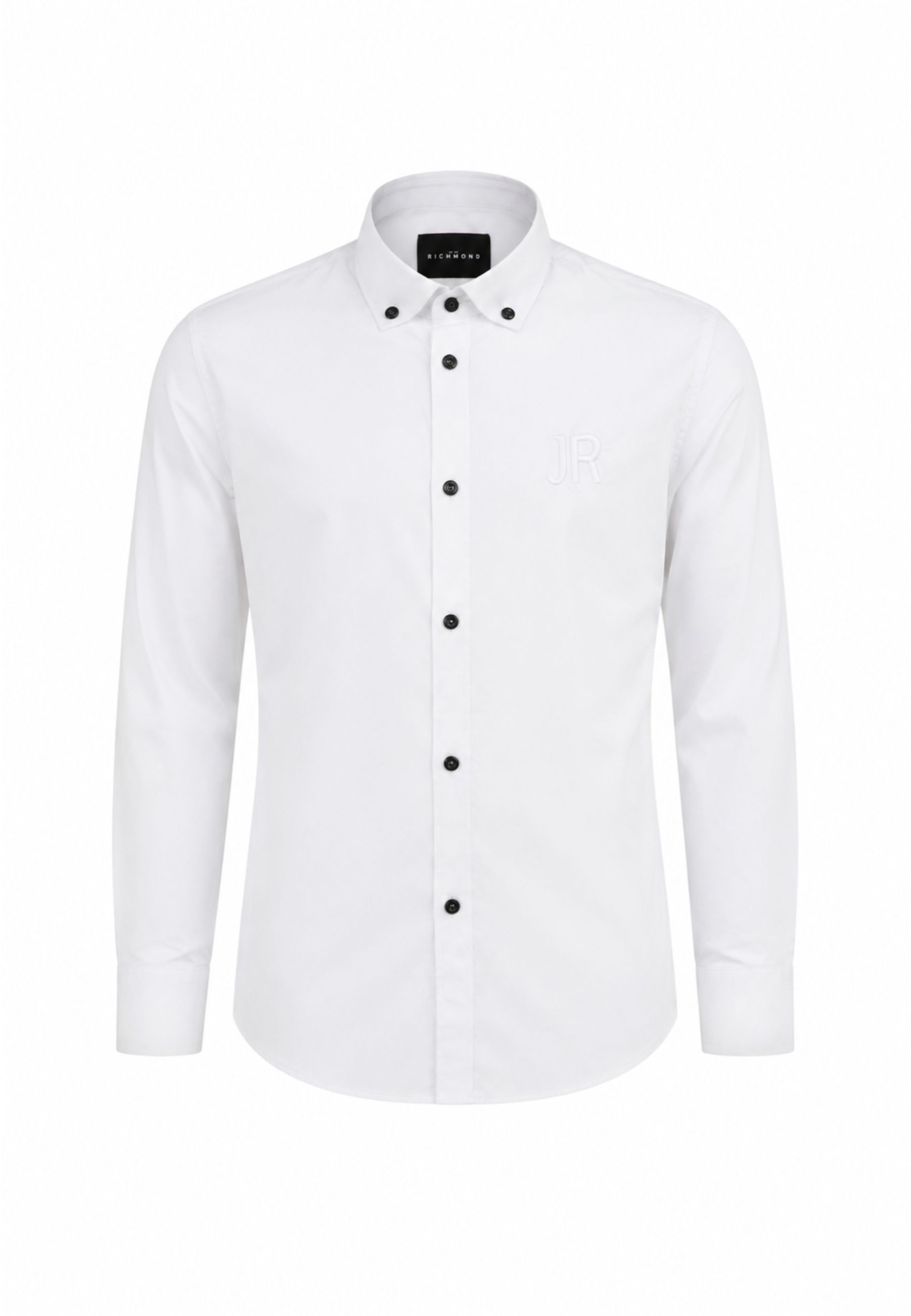 John Richmond camicia BIANCA CON BOTTONI A CONTRASTO Bambini e ragazzi rba26102ca.bia_