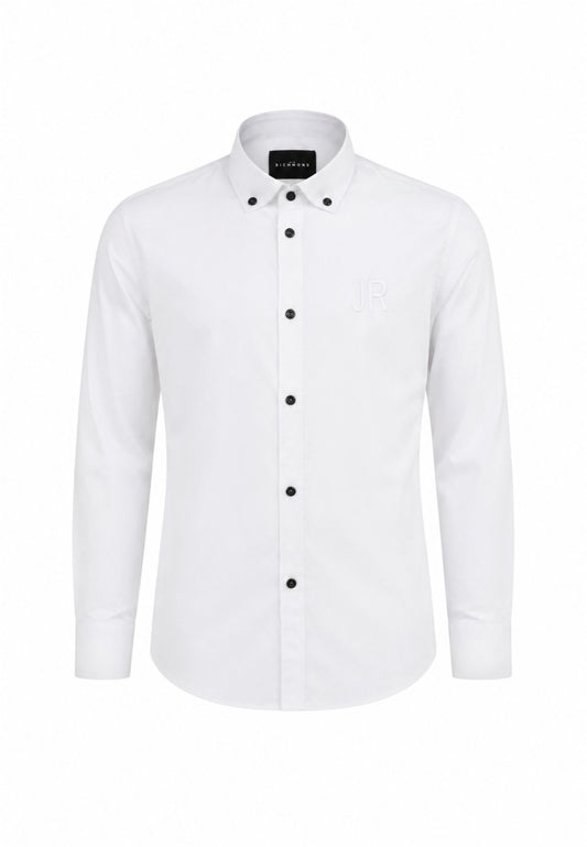 John Richmond camicia BIANCA CON BOTTONI A CONTRASTO Bambini e ragazzi rba26102ca.bia_