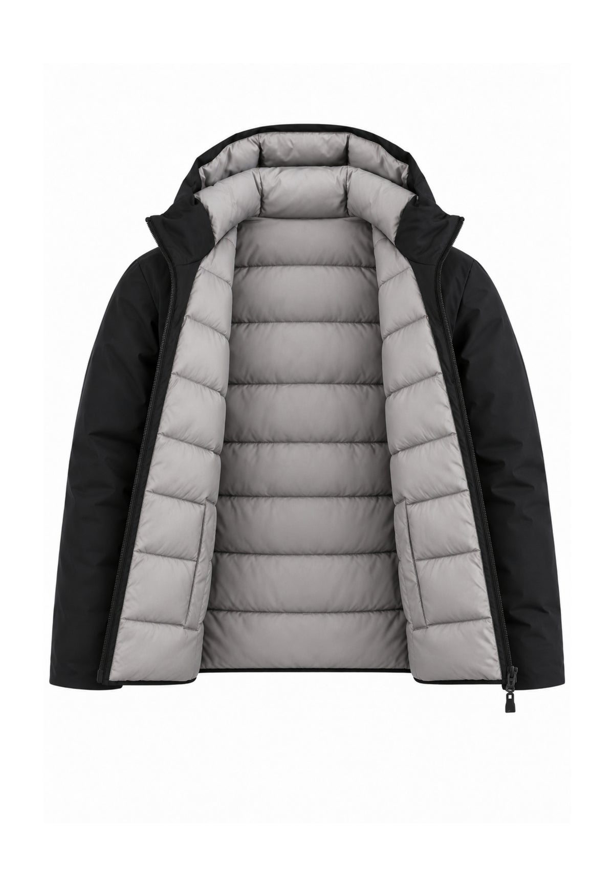 SUNS GIUBBOTTO NERO E GRIGIO REVERSIBILE Bambini e ragazzi GBS7311U.NE_