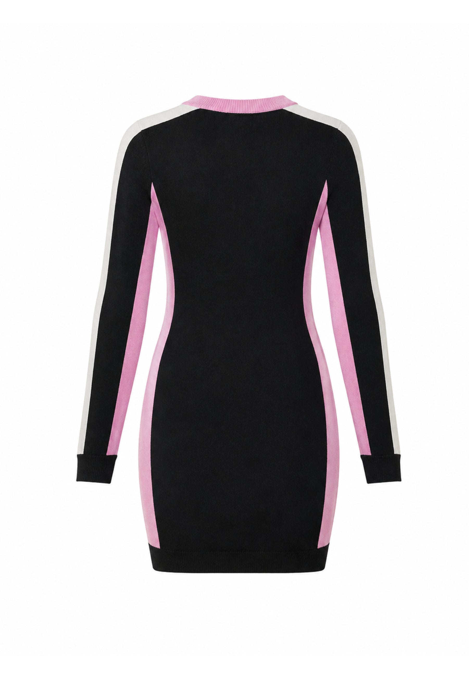 MARC ELLIS ABITO NERO SLIM CON DETTAGLI BIANCHI E ROSA E LOGO RICAMATO CENTRALE Bambine e ragazze JMJDR03554.NE_