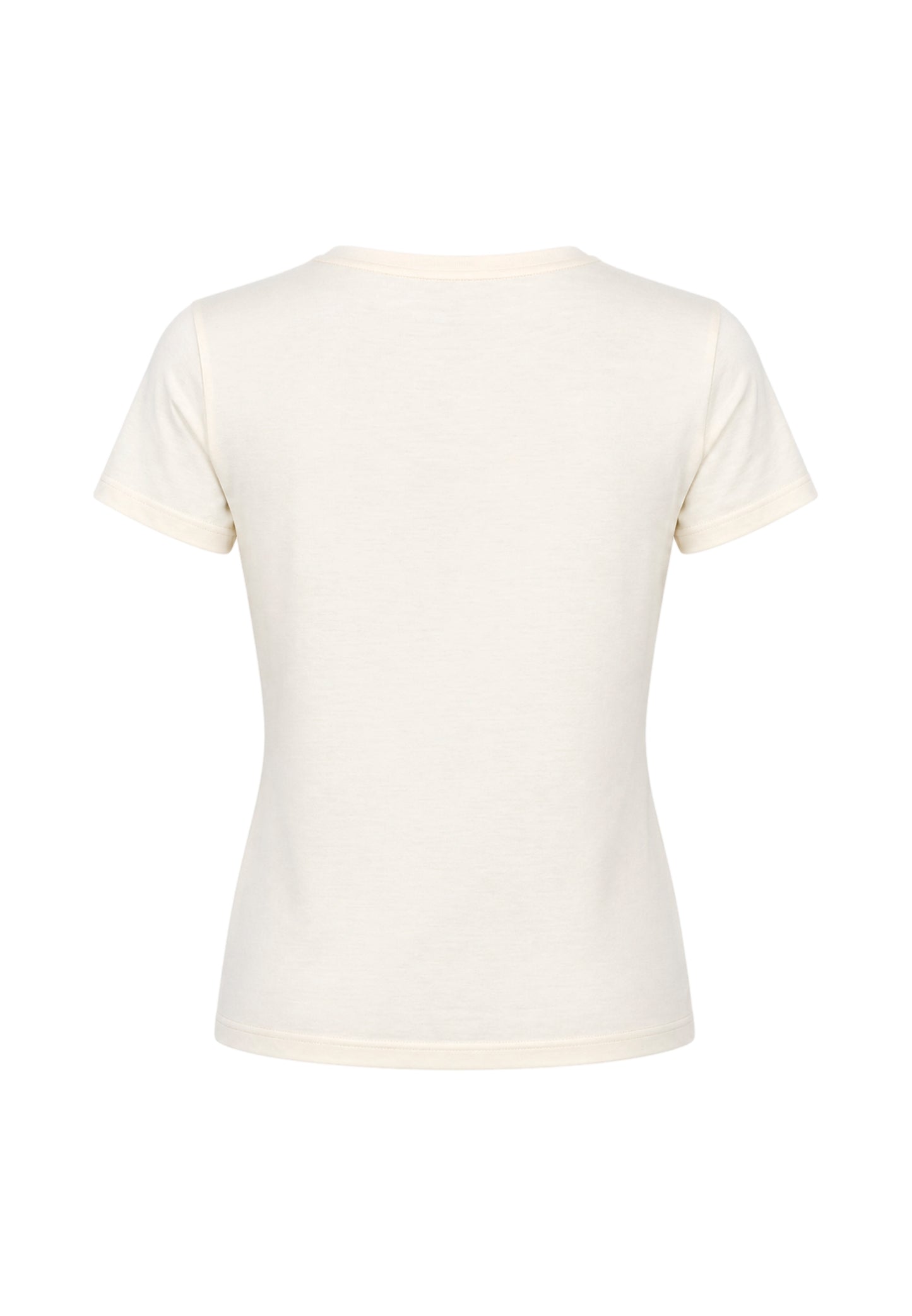 Blauer tshirt crema donna maxi logo strass