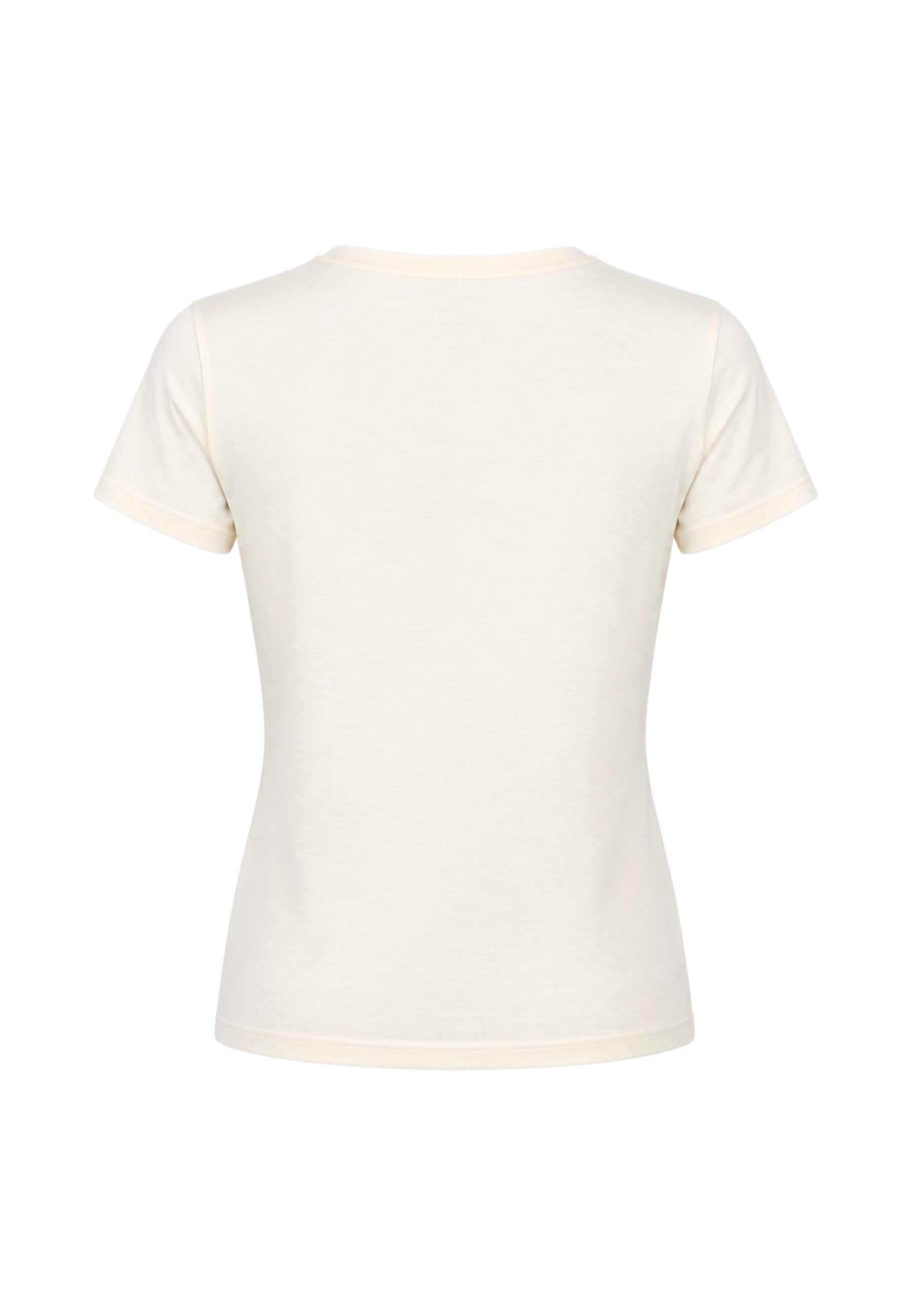 Blauer tshirt crema donna maxi logo strass