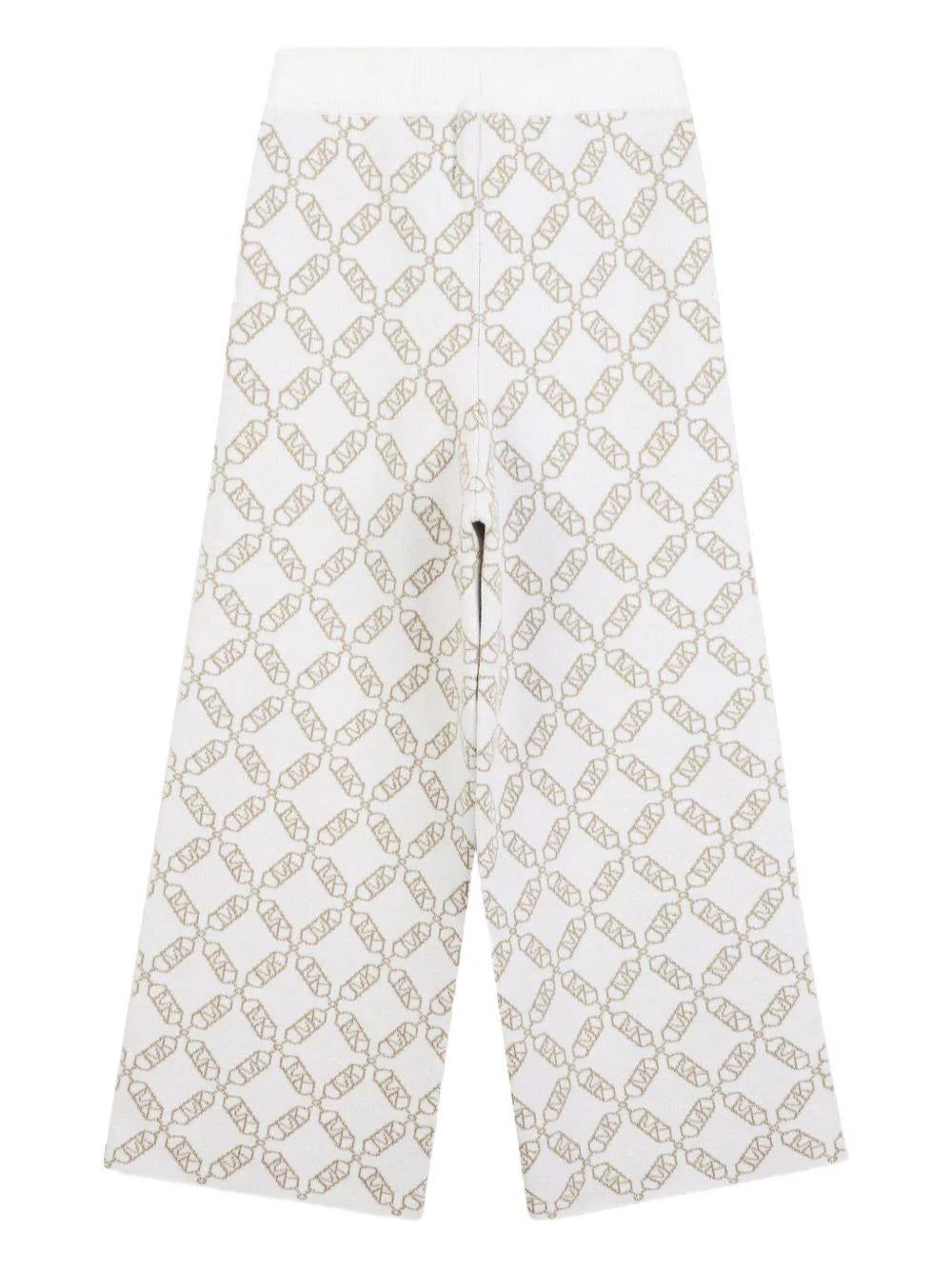 Pantaloni sportivi per bambina Michael Kors Kids bianchi con monogramma