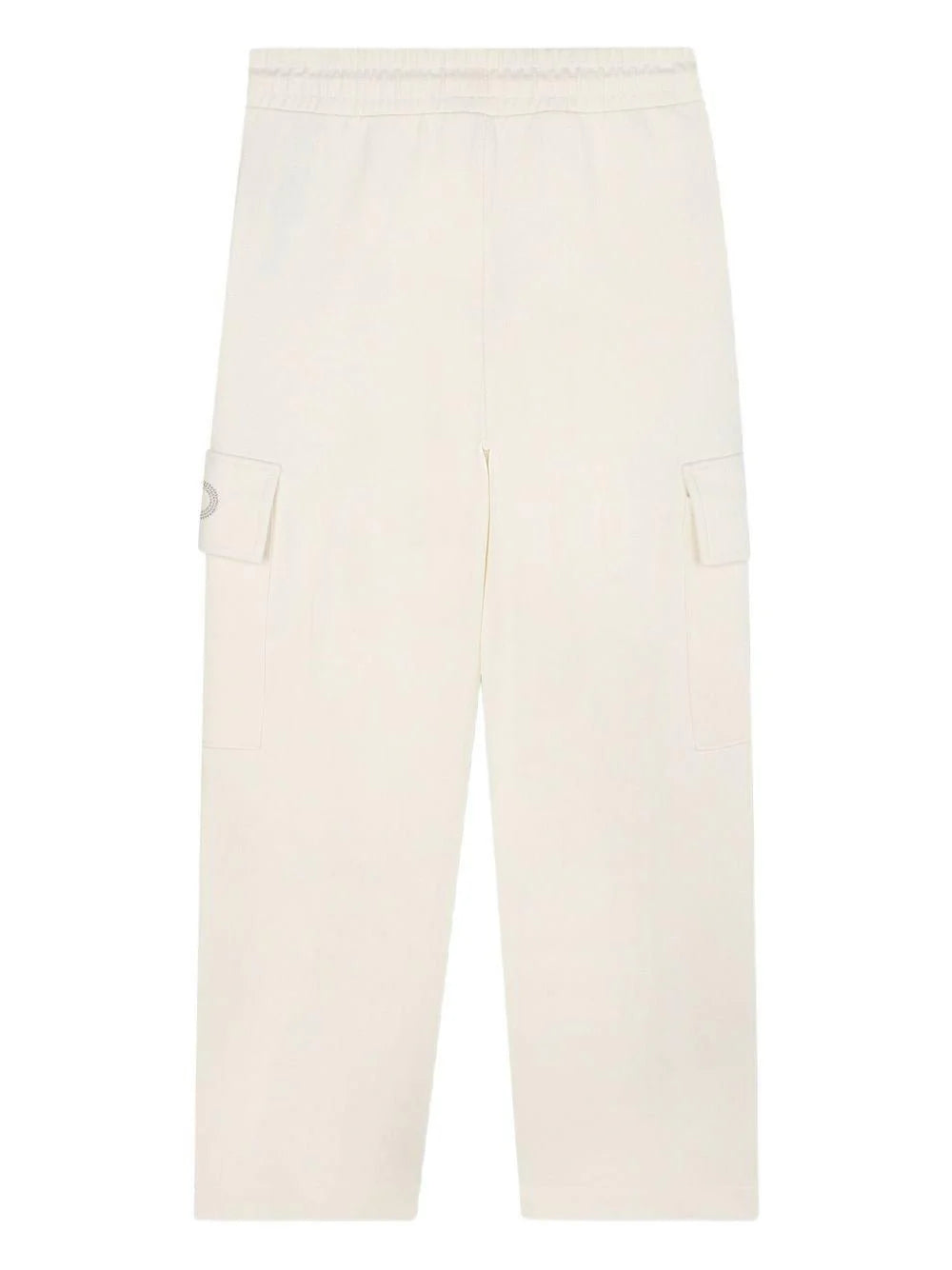 Pantaloni sportivi per bambina Michael Kors Kids bianchi con tasche cargo