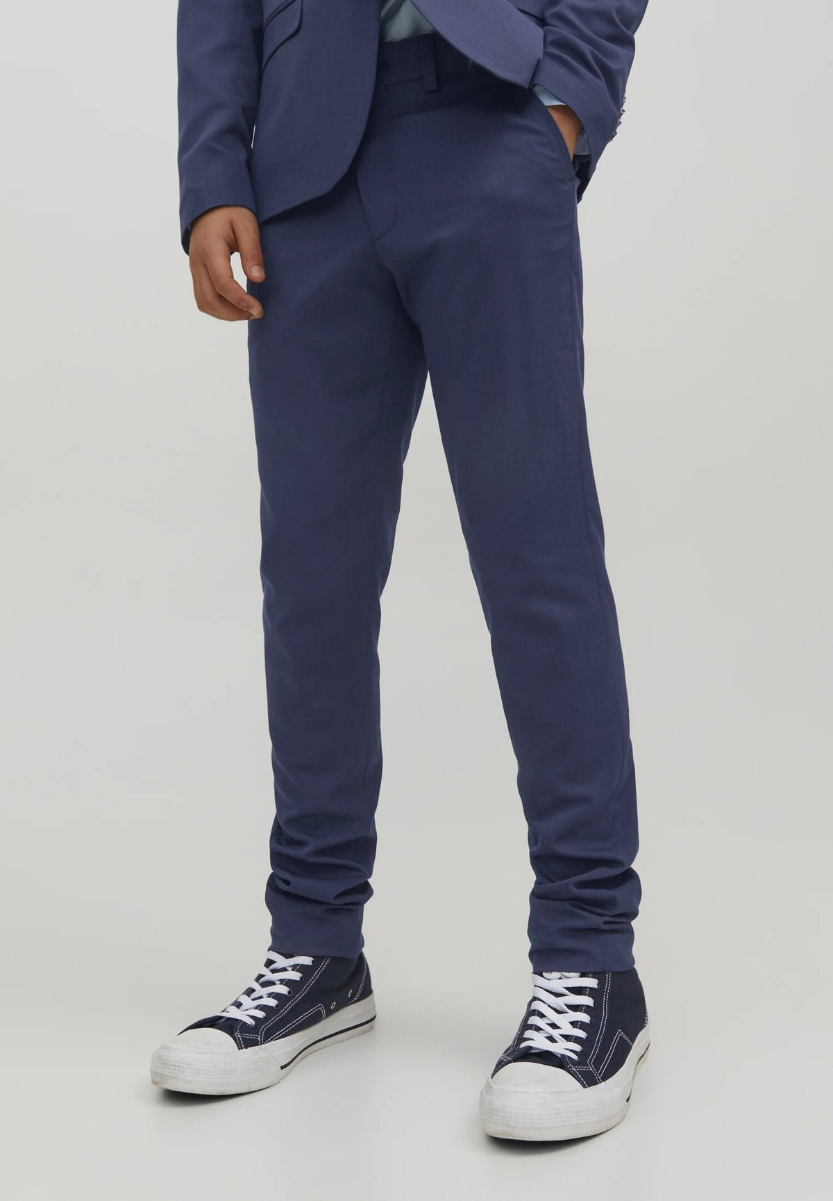 cammaratamode jack jones pantaloni chino eleganti bluette bambino junior affusolati Bambini e ragazzi GSGGNEN