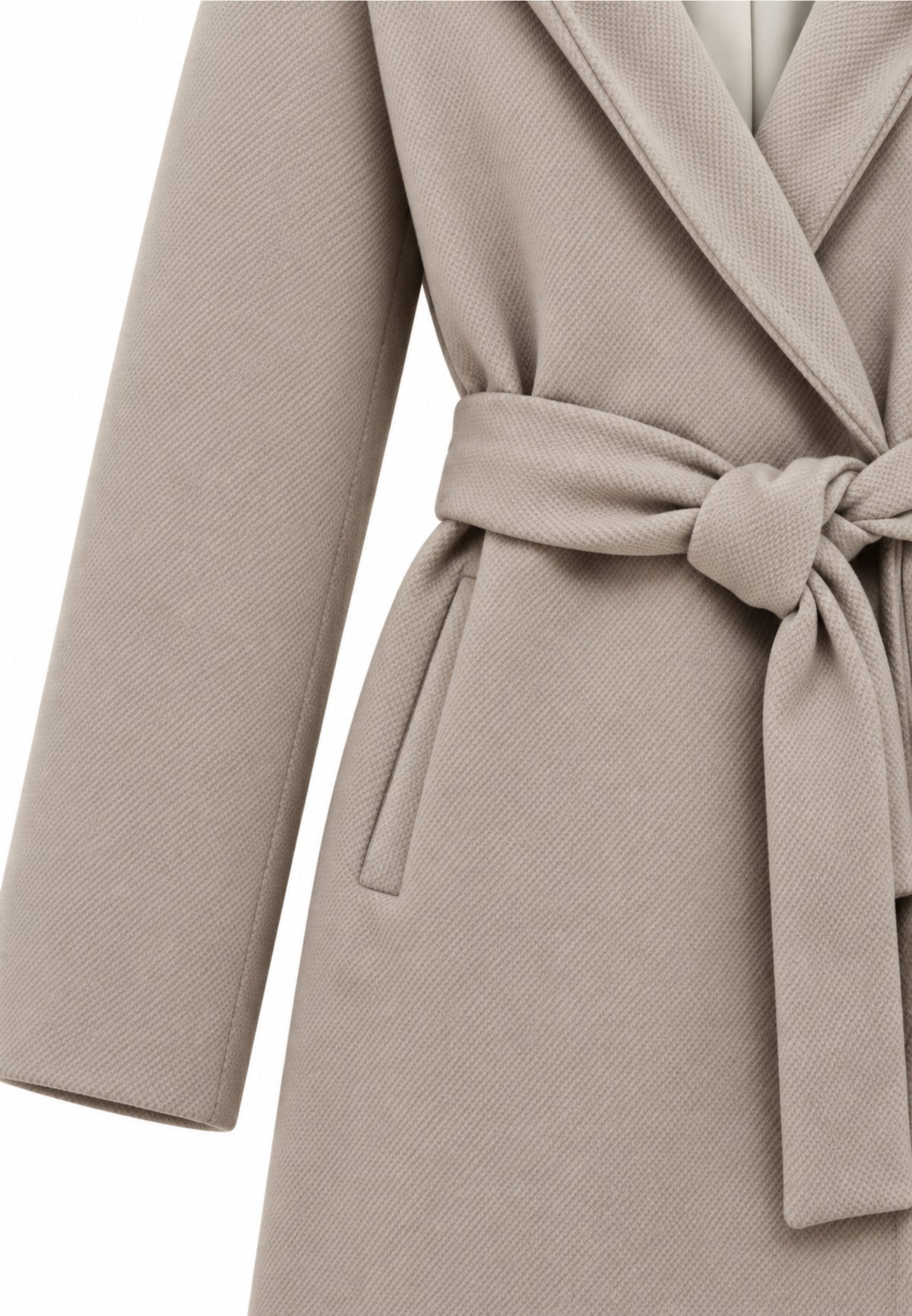 Kocca cappotto beige lungo con cappuccio e cintura Bambine e ragazze chatal.beige_