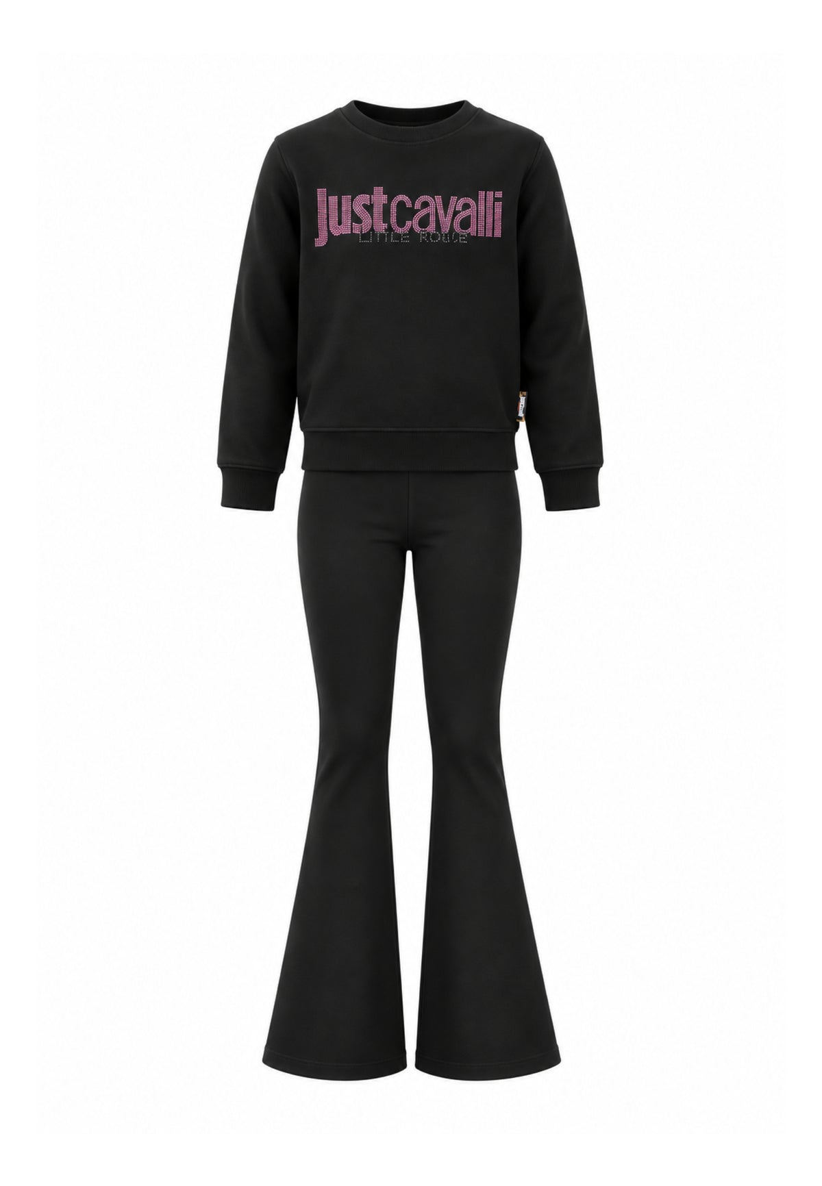 JUST CAVALLI completo nero con felpa e leggings Bambine e ragazze jga26174fe.ne_