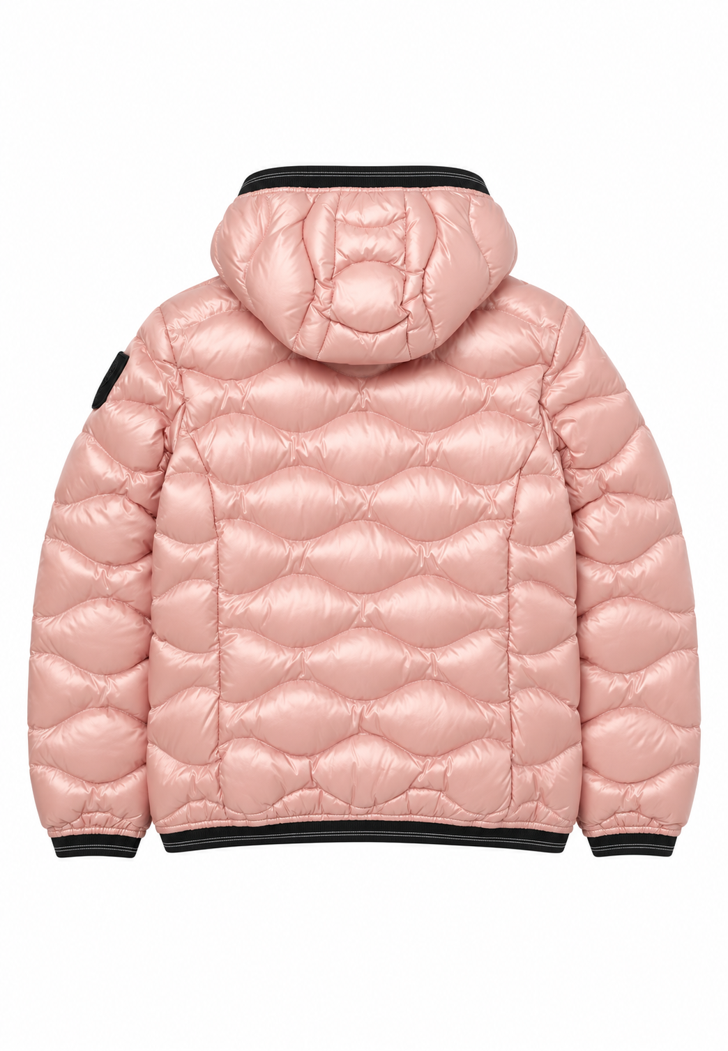 Blauer Piumino Rosa Cipria con Cappuccio Bambina