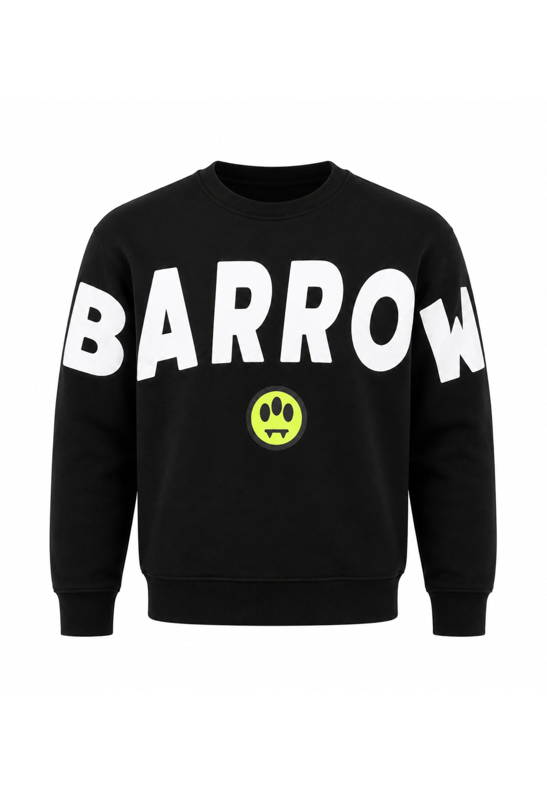 BARROW FELPA NERA GIROCOLLO CON MAXI SCRITTA Bambini e ragazzi F6BKJUSW016.NE_