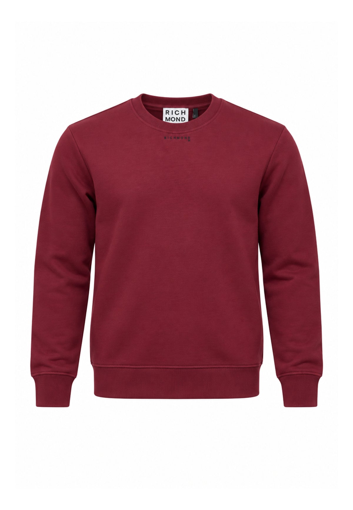 John Richmond FELPA BORDEAUX A GIROCOLLO CON MINI LOGO Uomo UMA26030FE.BORDò_