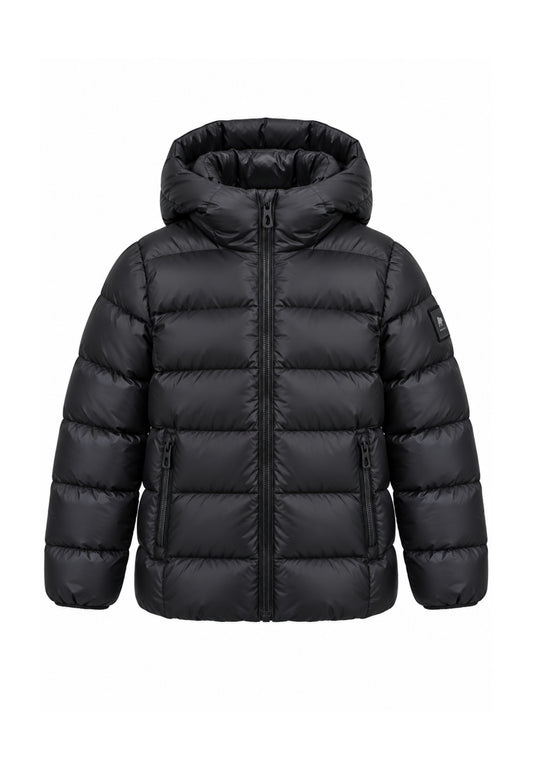 Refrigue giubbotto NERO bomber con cappuccio Bambine e ragazze 2841o00066.ne_