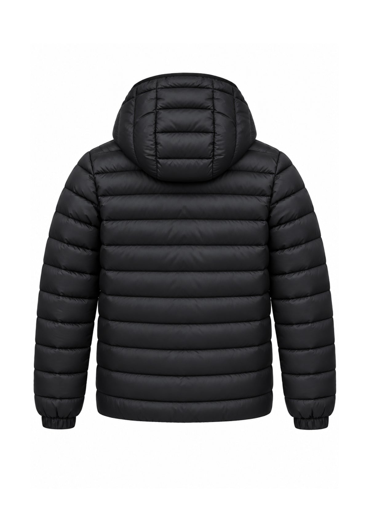 REFRIGIWEAR GIUBBOTTO NERO CON CAPPUCCIO E FODERA A CONTRASTO Bambini e ragazzi R2156CW26.NE_