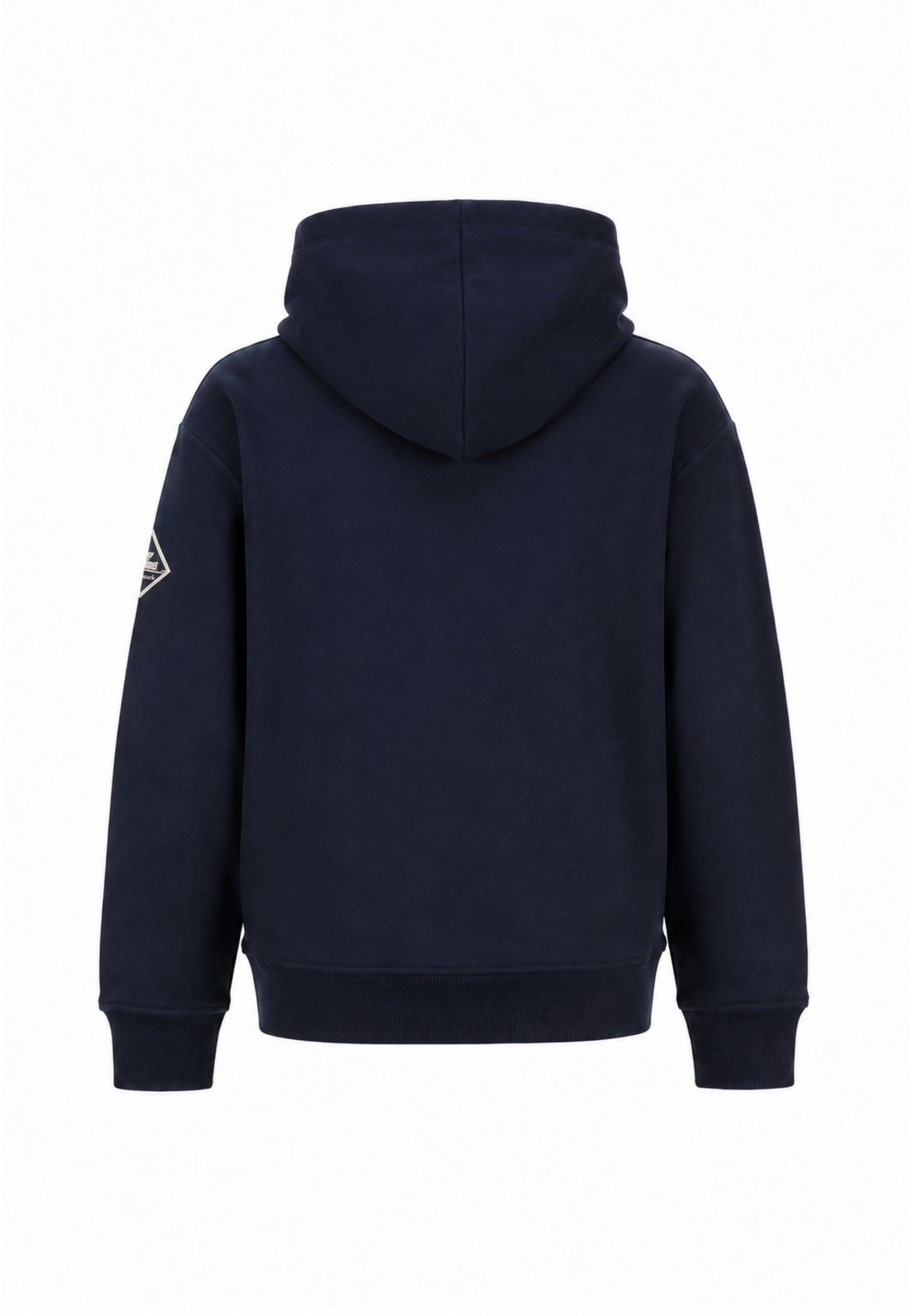 Roy Roger's felpa BLU CON CAPPUCCIO E LOGO GOMMATO TONO SU TONO Bambini e ragazzi rz483/00-blu_