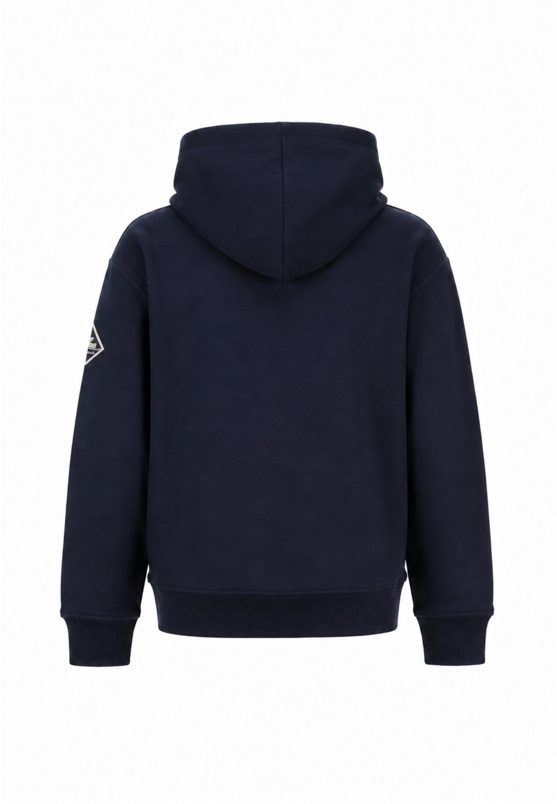 Roy Roger's felpa BLU CON CAPPUCCIO E LOGO GOMMATO TONO SU TONO Bambini e ragazzi rz483/00-blu_