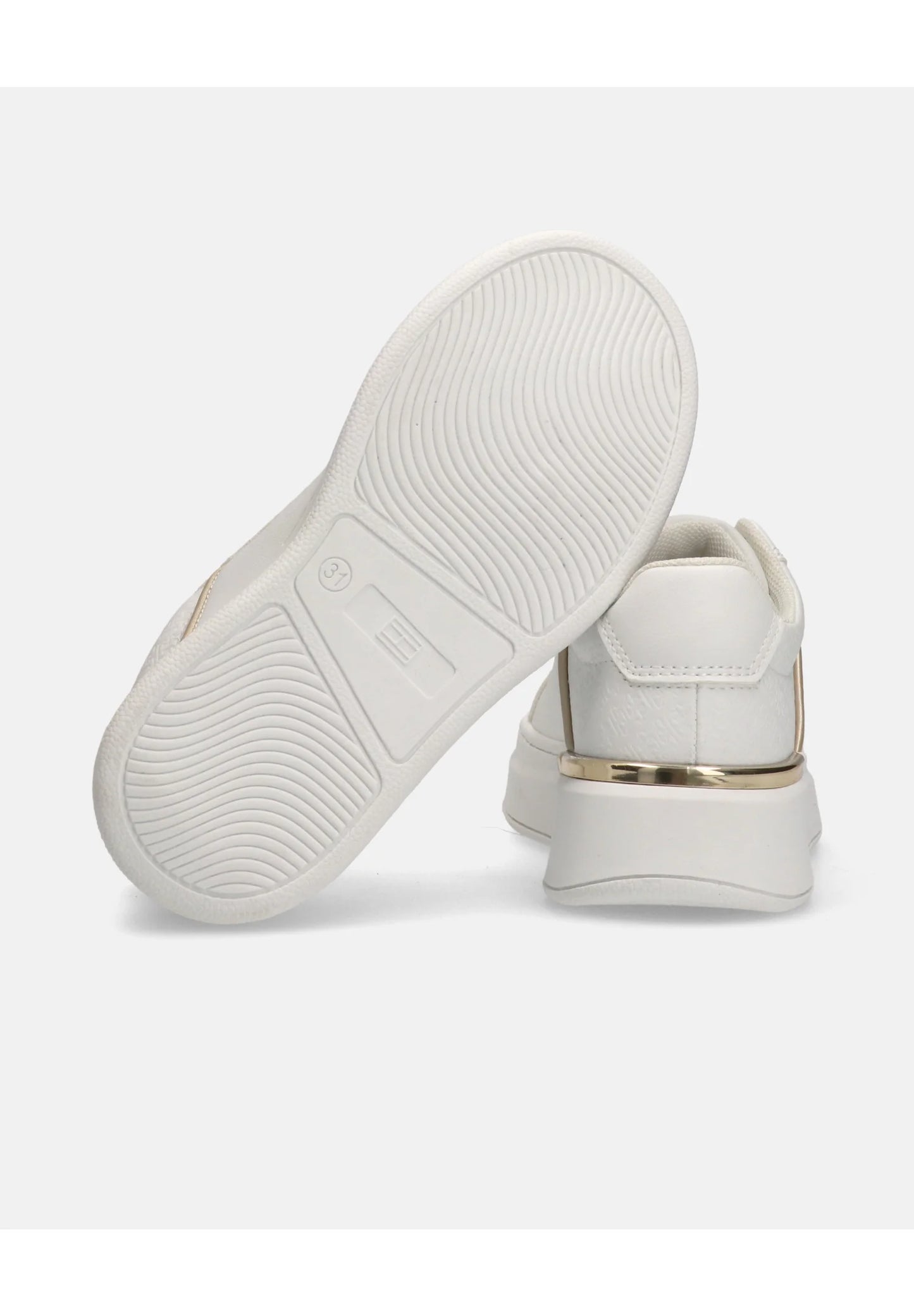 TOMMY HILFIGER sneaker bianca con lacci e dettagli oro Bambine e ragazze L-T3A9-35093-1955100.BIA_