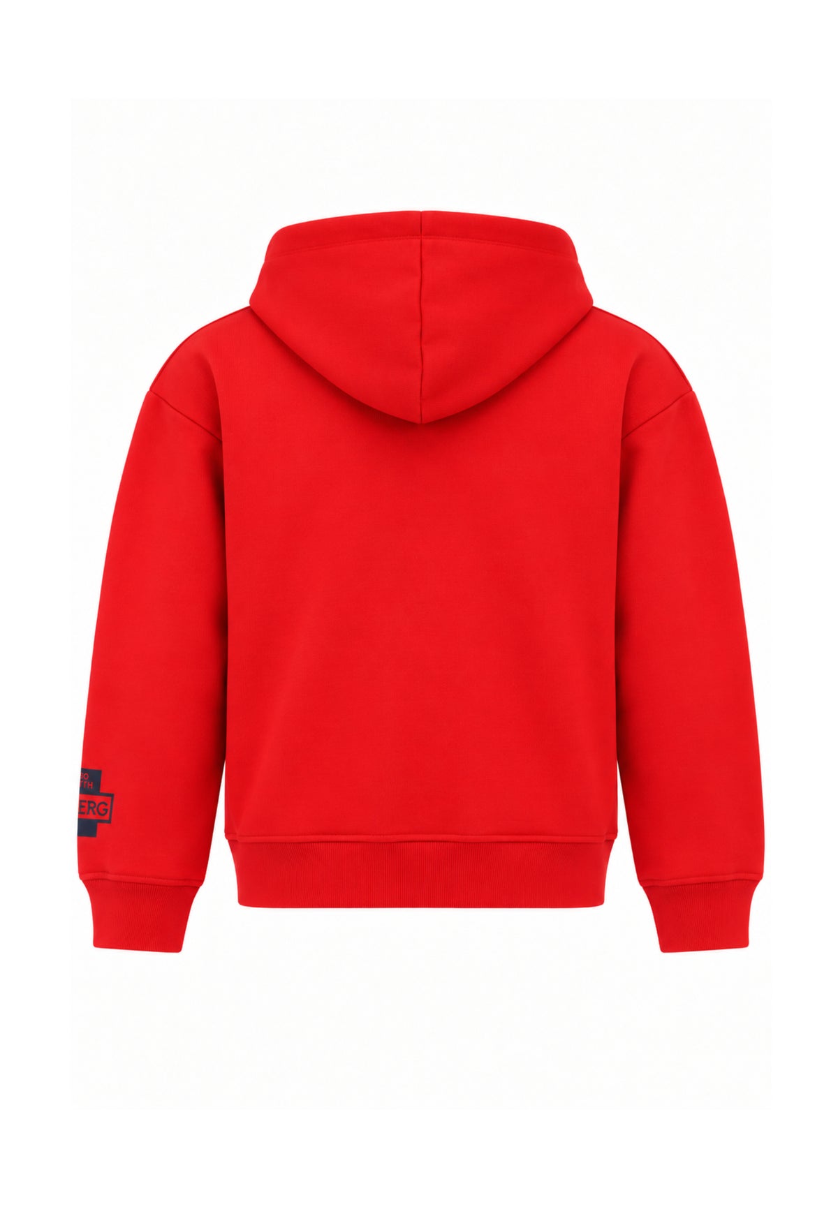 ICEBERGS FELPA ROSSA CON CAPPUCCIO LOGO COLLEGE Bambini e ragazzi MFICE7316J.RO_