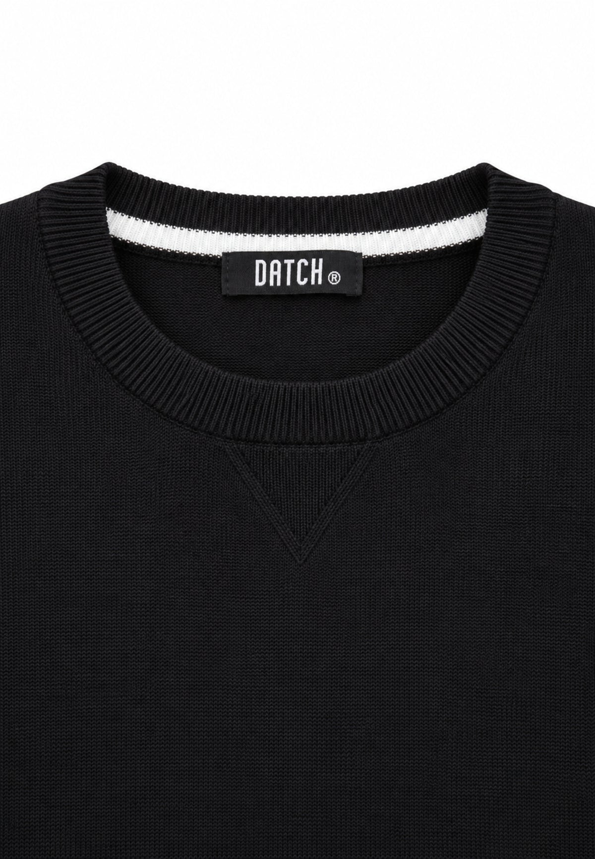 DATCH MAGLIONE NERO A GIROCOLLO Bambini e ragazzi DTH2166.NE_