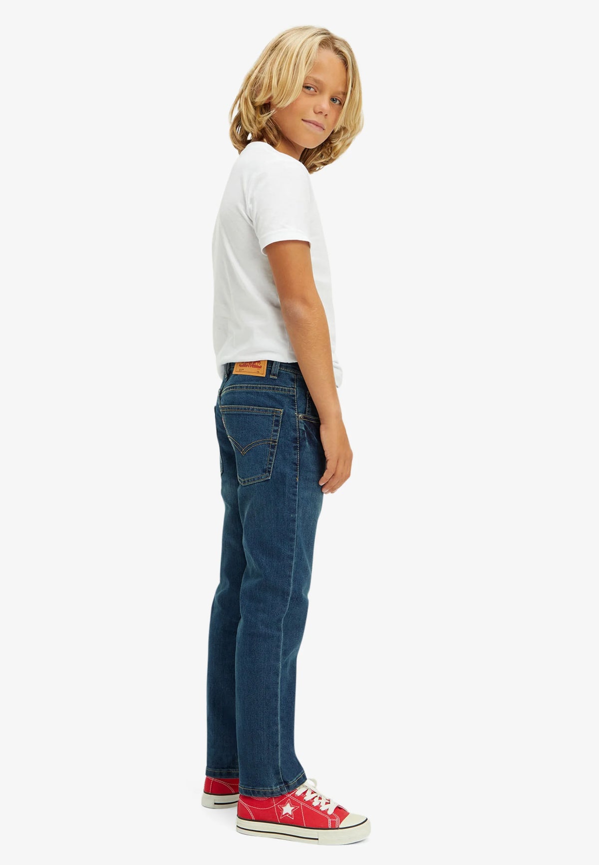 Levi's JEANS BLU DENIM 511 SLIM FIT A CINQUE TASCHE Bambini e ragazzi 9e2006-m8n.denim