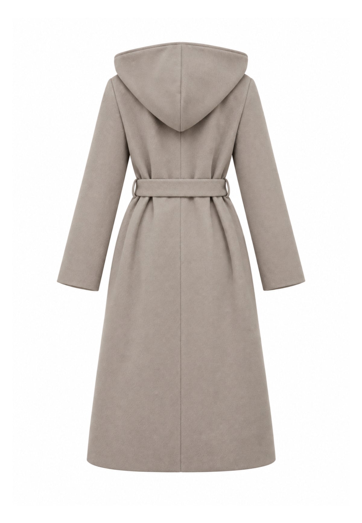 Kocca cappotto beige lungo con cappuccio e cintura Bambine e ragazze chatal.beige_