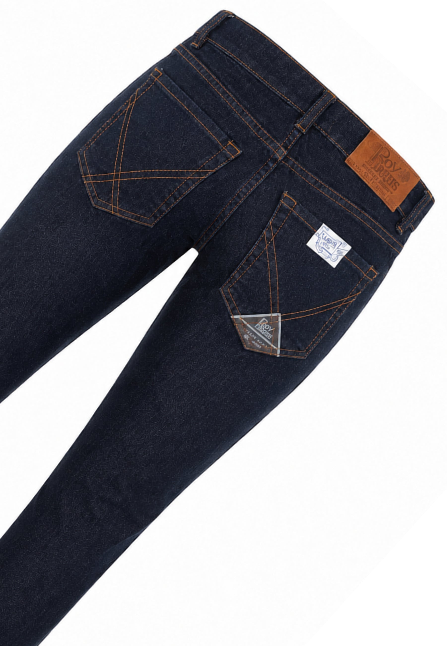 Roy Roger's jeans BLU SCURO IN DENIM A SIGARETTA SLIM FIT Bambini e ragazzi rh142/00.denim_