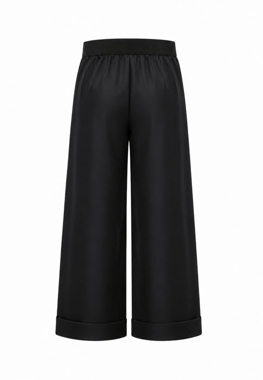 John Richmond pantalone NERO PALAZZO CON ELASTICO IN VITA Bambine e ragazze rga26055pa.ne_