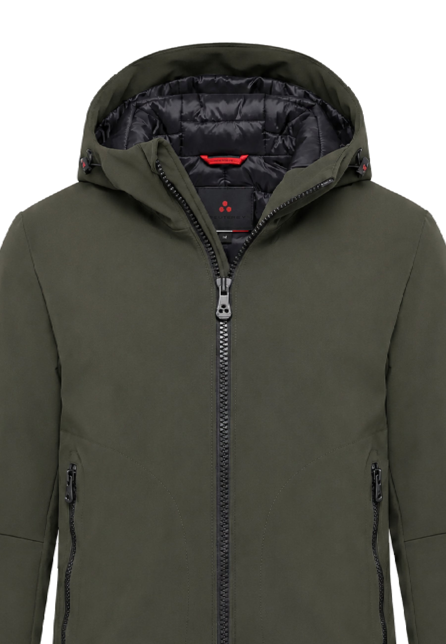 Peuterey GIUBBOTTO VERDE BOSCO SOFT SHELL CON CAPPUCCIO Bambini e ragazzi LOGE SRTR GRS 04 KID.VER_