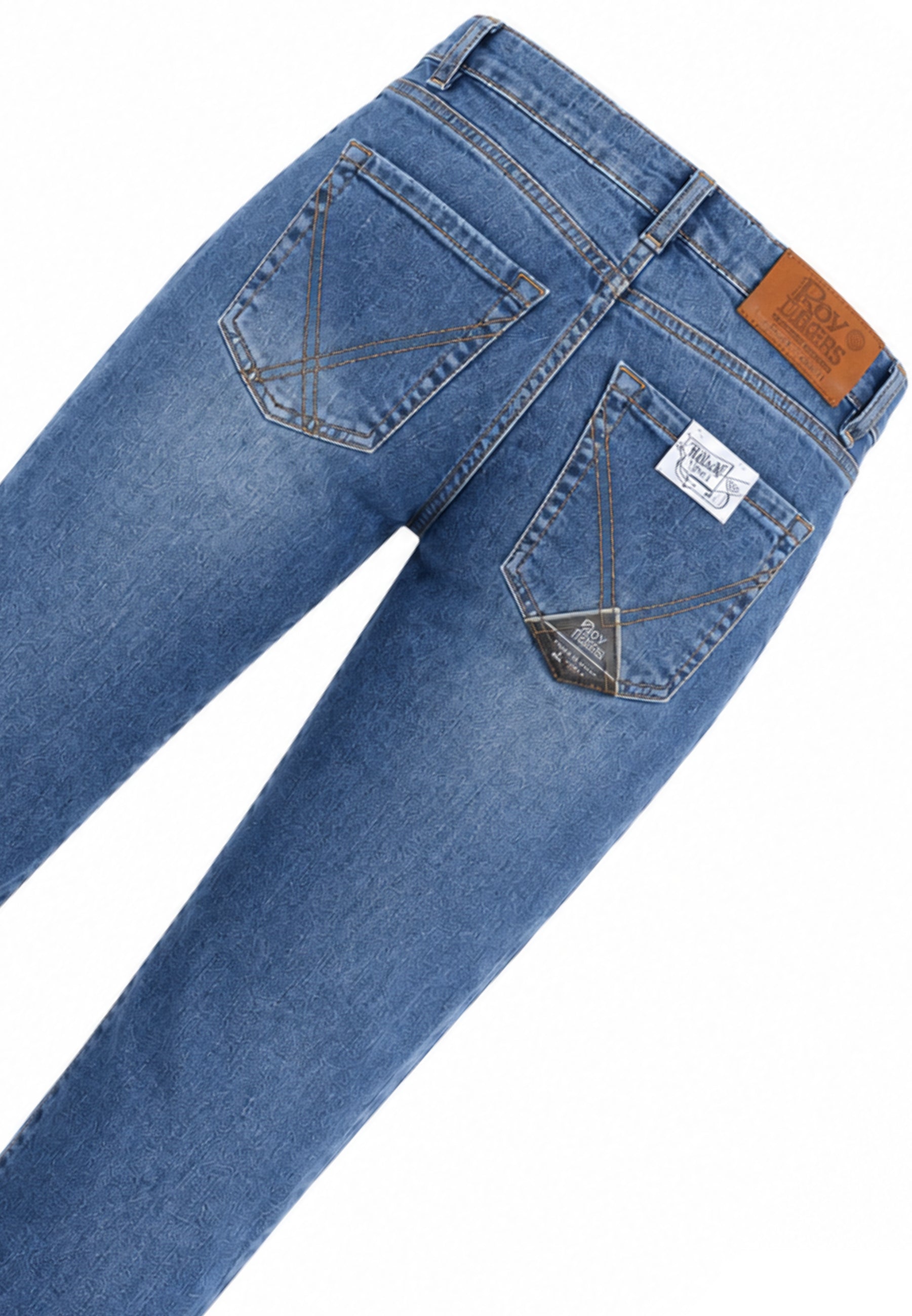 Roy Roger's jeans denim chiaro regular fit cinque tasche Bambini e ragazzi rh143/00.dech_