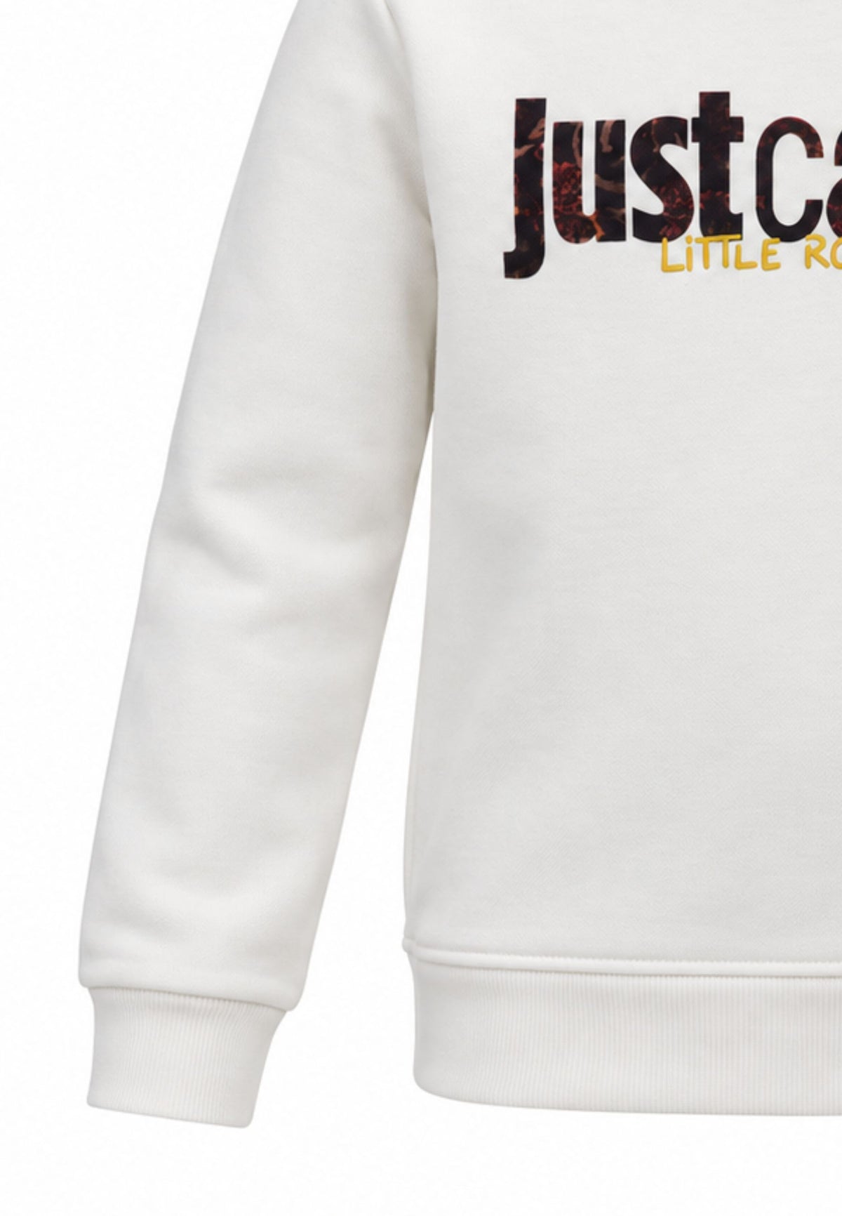 JUST CAVALLI felpa PANNA GIROCOLLO CON logo A FANTASIA Bambine e ragazze jga26168fe.panna_
