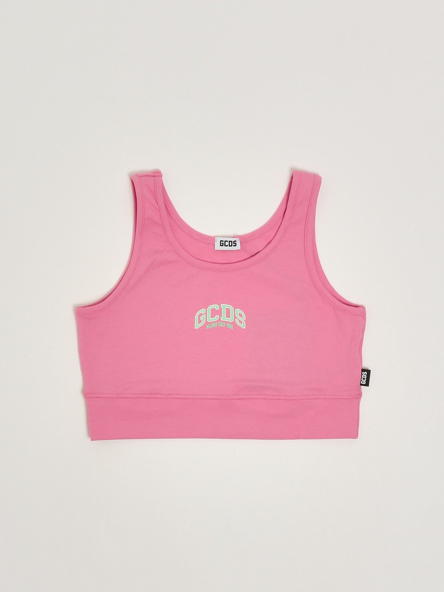 GCDS Top bambina in cotone stretch