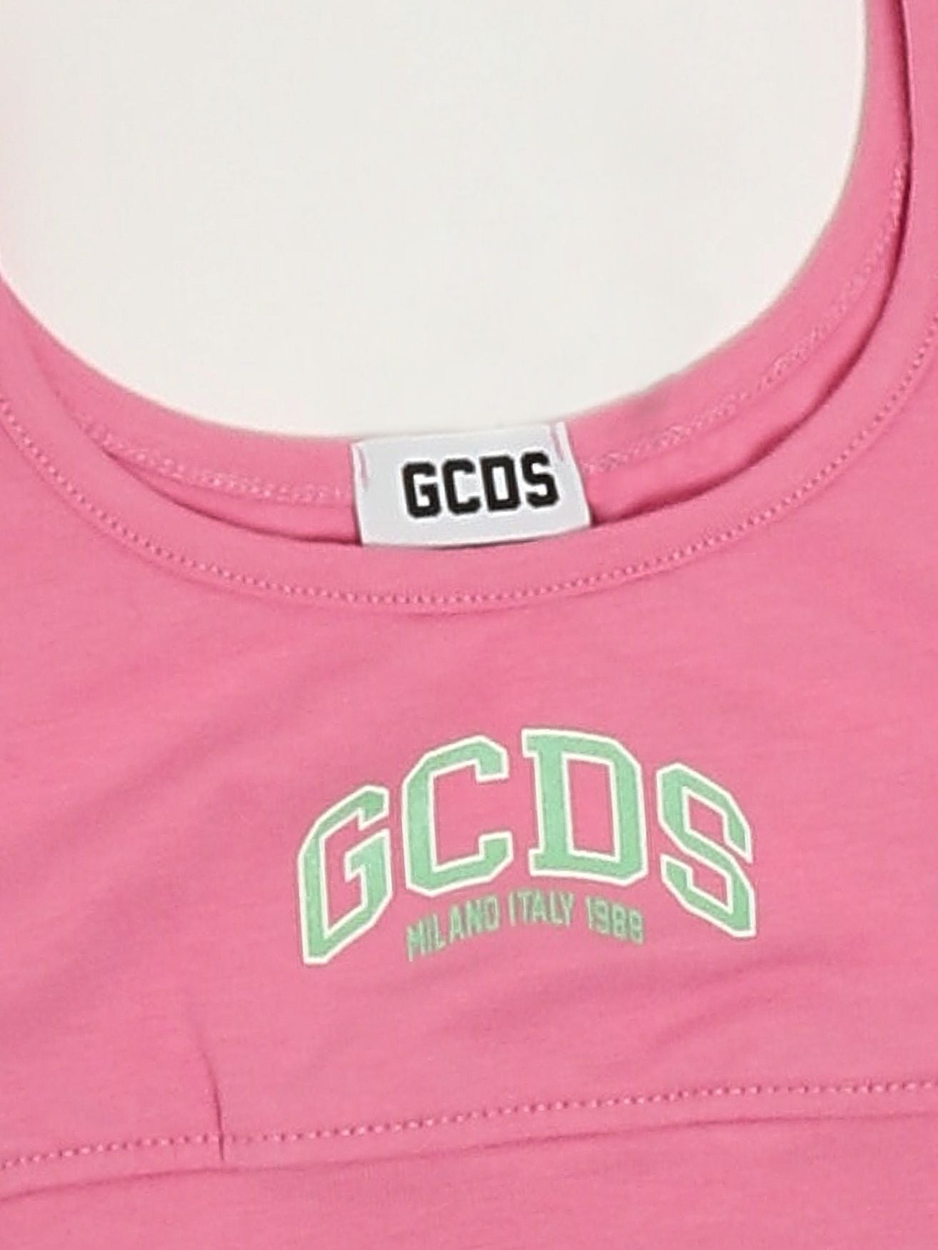GCDS Top bambina in cotone stretch