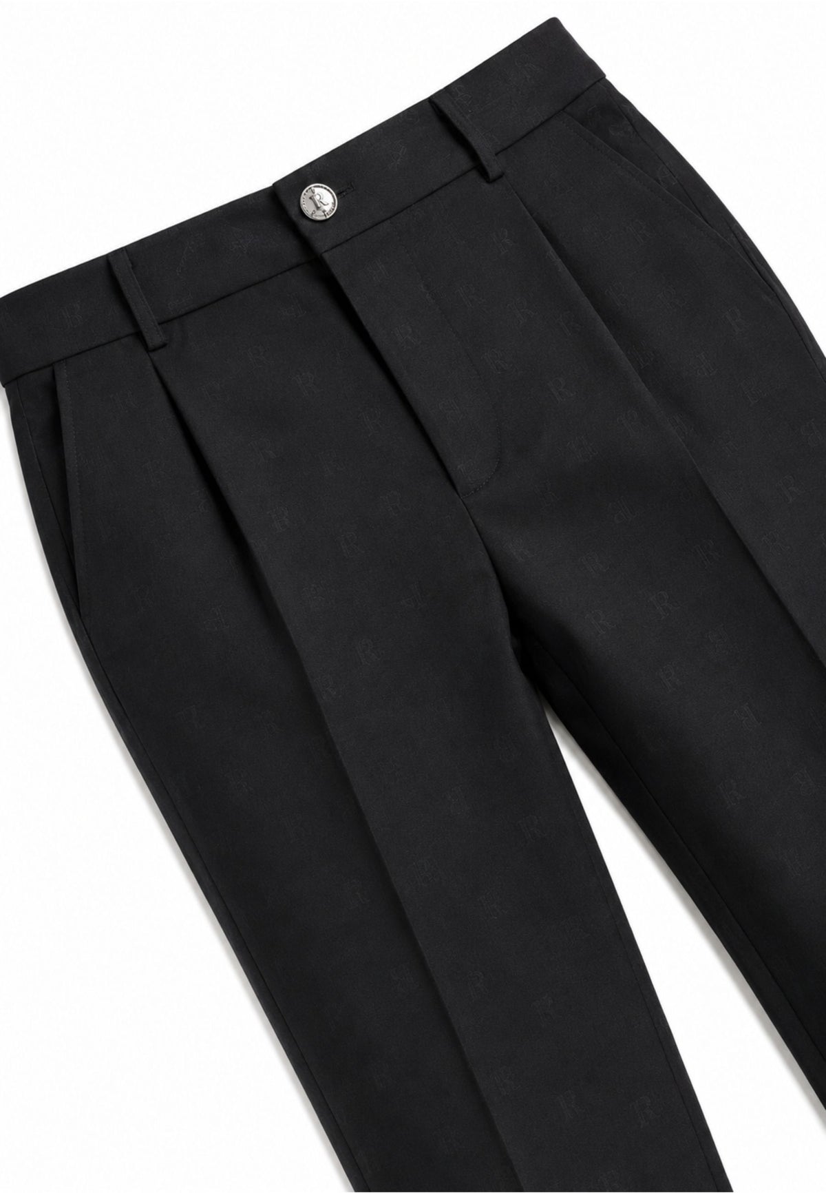 John Richmond pantalone NERO CON STAMPA LOGO TONO SU TONO Bambini e ragazzi rba26101pa.ne_