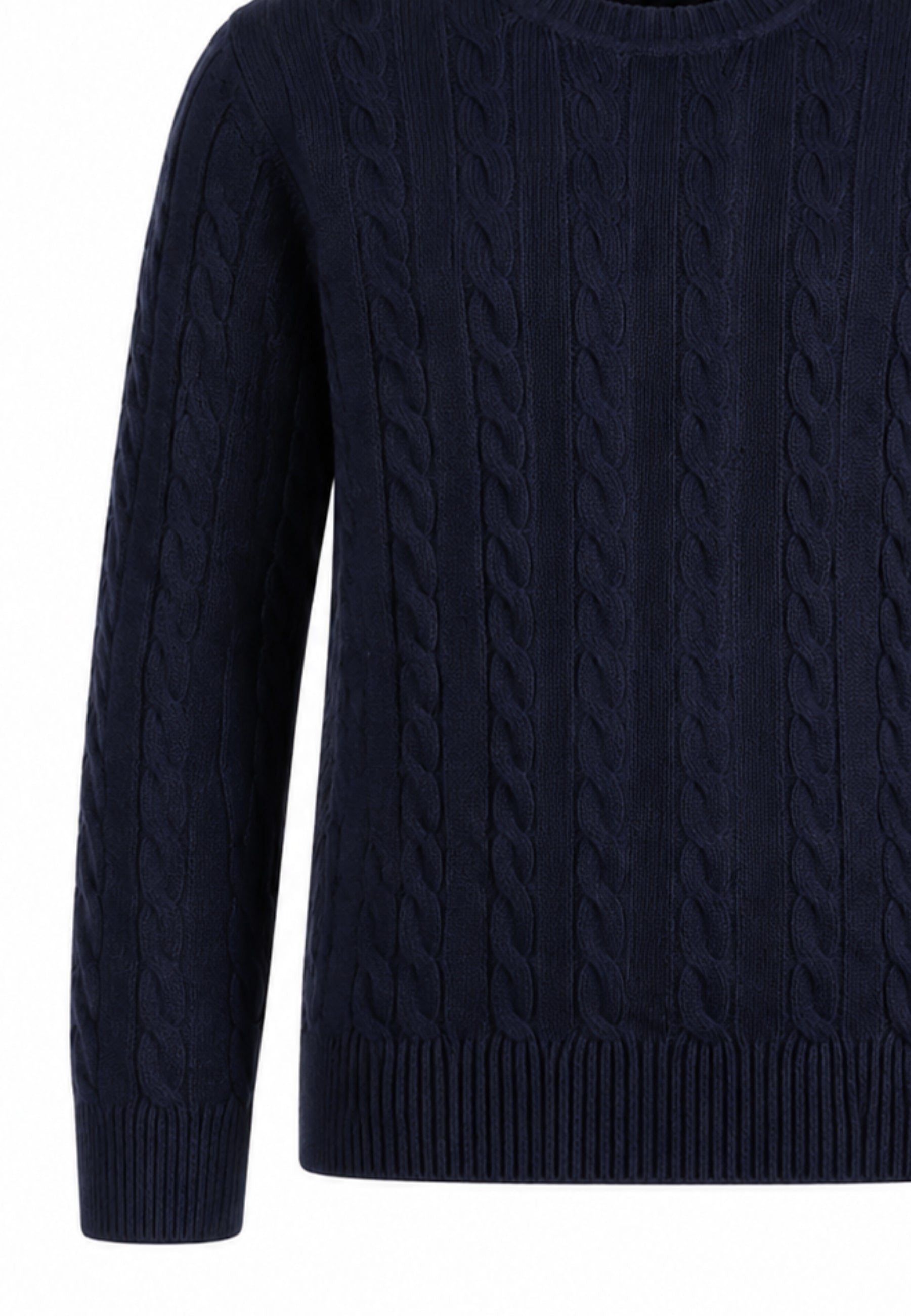 Roy Roger's maglione blu a treccia con toppa sul braccio Bambini e ragazzi rx401/00.blu_