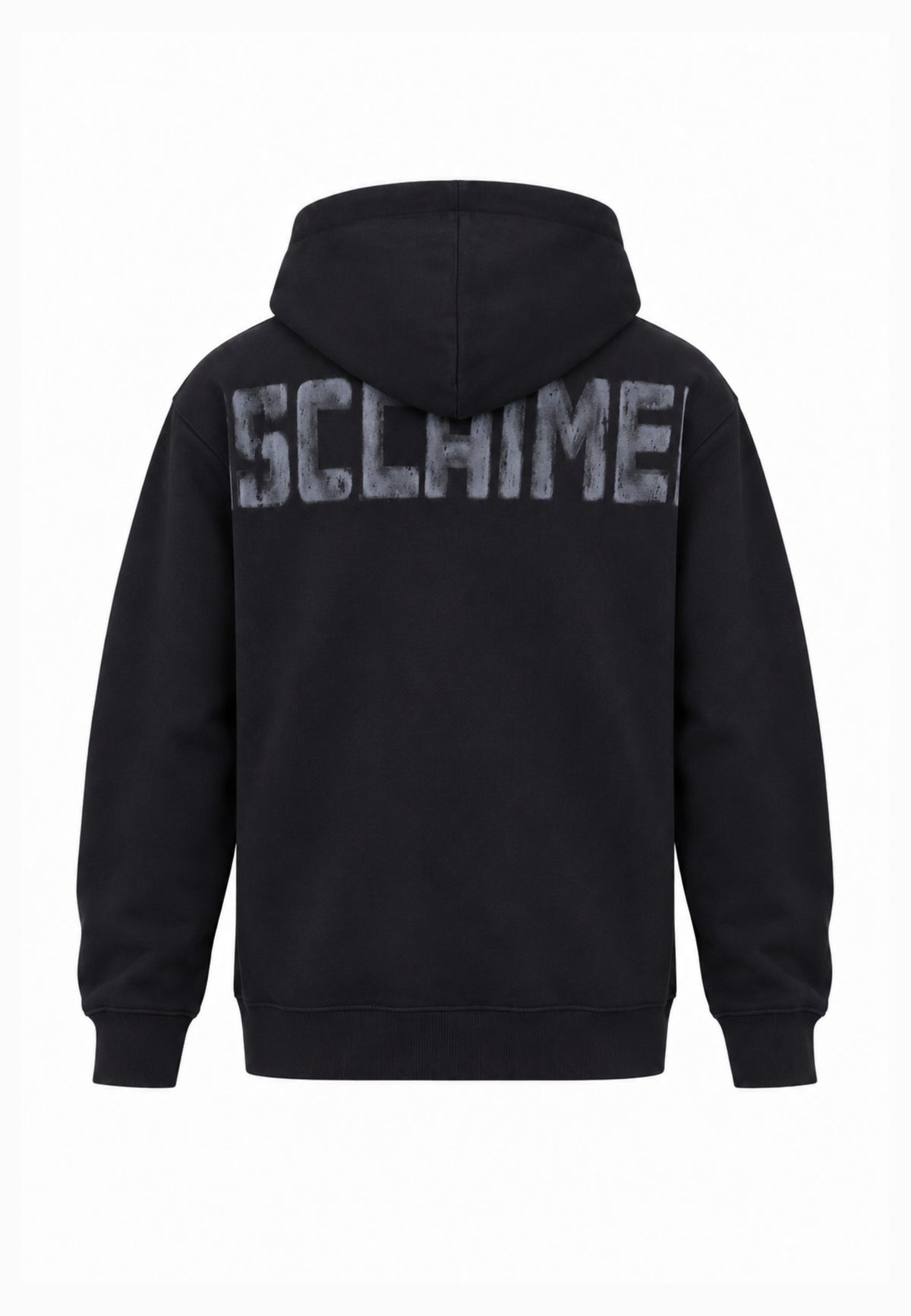 Disclaimer FELPA NERA CON CAPPUCCIO E MAXI LOGO SUL RETRO Bambini e ragazzi 26IDK59101.NE_