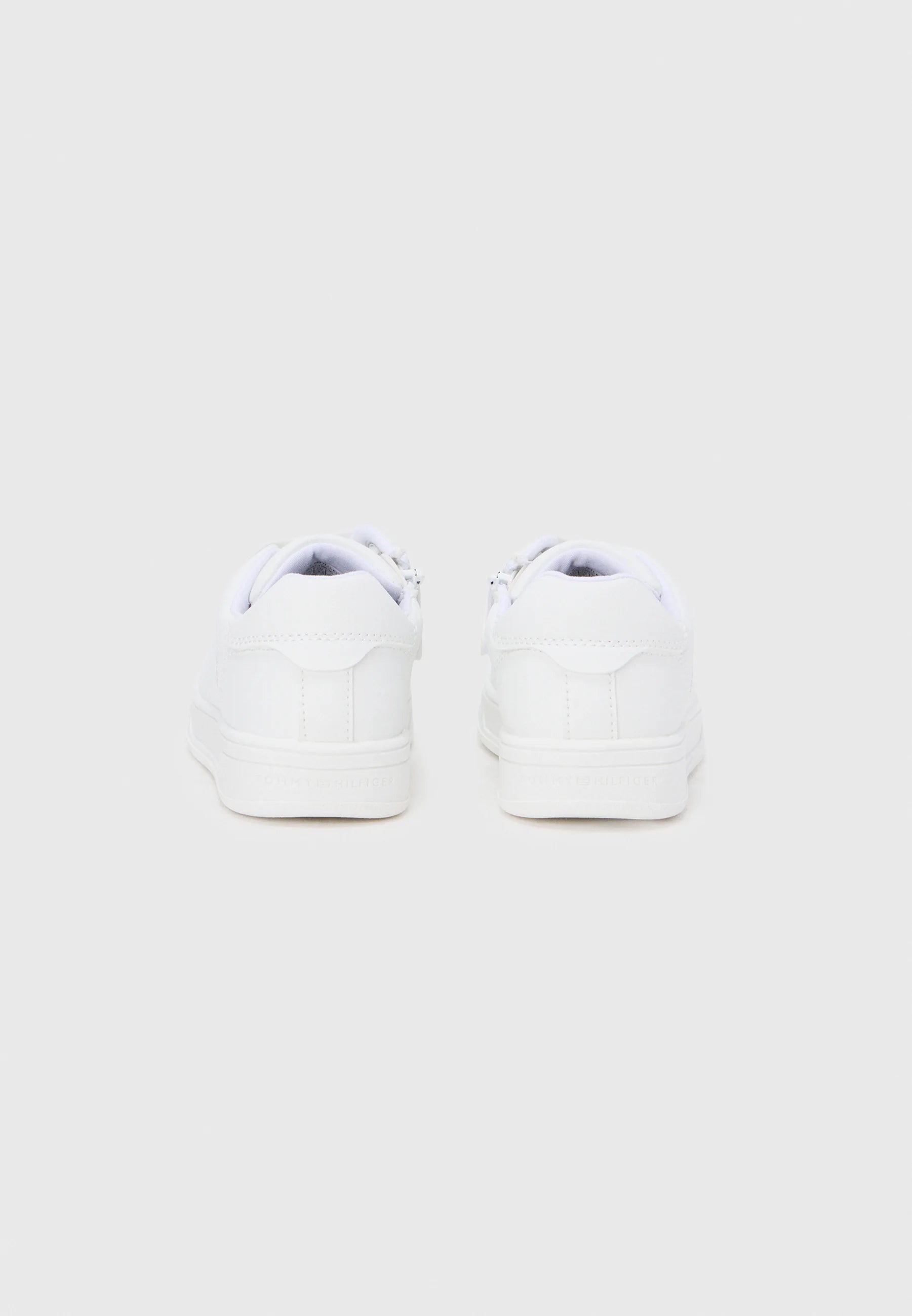TOMMY HILFIGER SNEAKERS BIANCHE CON LACCI IN ECOPELLE Bambini e ragazzi 27-T3X9-34357-1355100_