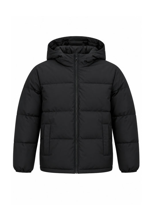 Jack & Jones giubbotto NERO con cappuccio TRAPUNTATO Bambini e ragazzi 12303956.NE_