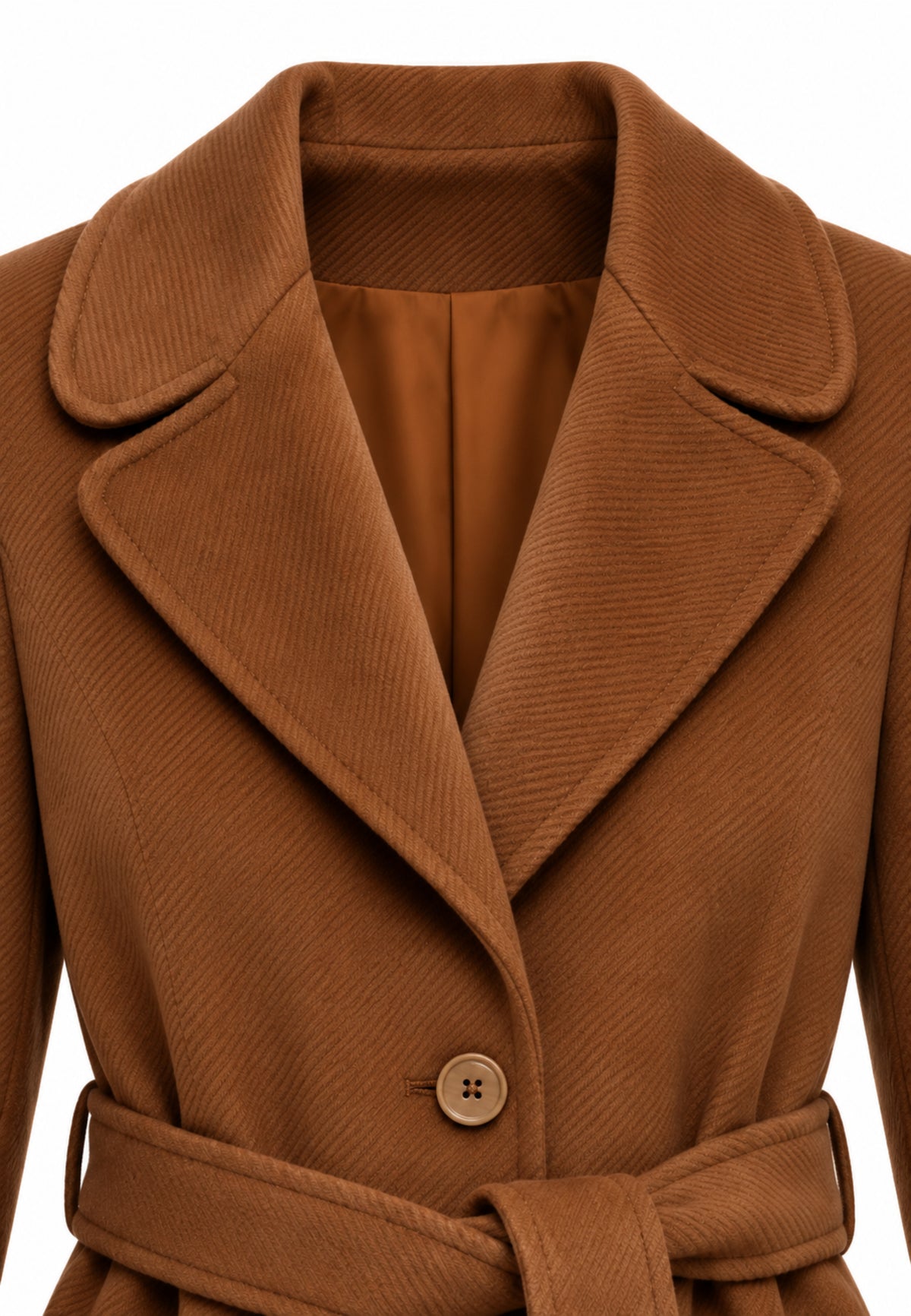 Kocca cappotto marrone lungo con bottoni e cintura Bambine e ragazze welff.marrone_