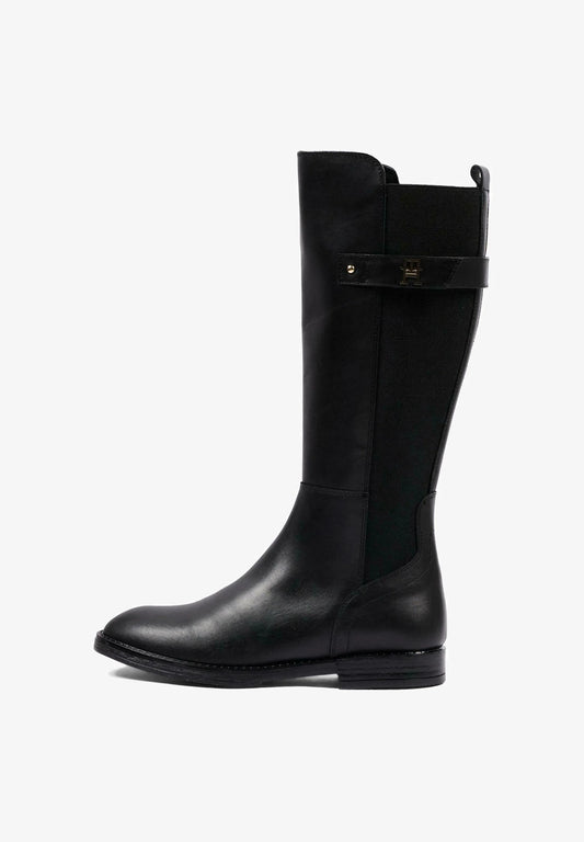 TOMMY HILFIGER STIVALETTO NERO ALTO A META' GAMBA Bambine e ragazze C-T4A6-35185-0036999.NE_