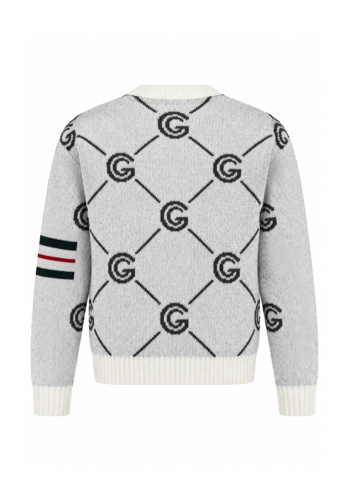 Gabriella Gucci COMPLETO PANNA IN MAGLIA CON MAGLIONE E GONNA LOGATI Bambine e ragazze GK300+GK301.PANNA_