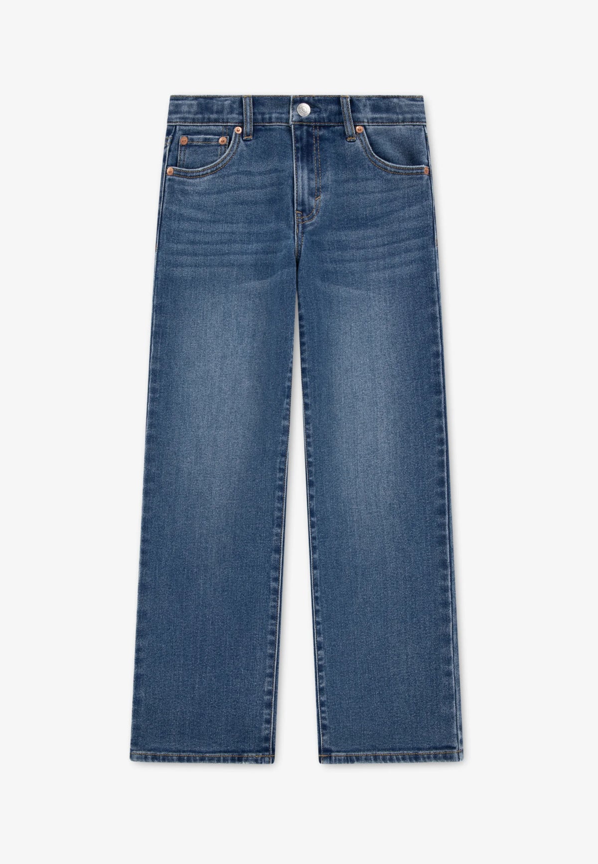 Levi's JEANS BLU DENIM WIDE LEG A CINQUE TASCHE Bambini e ragazzi 4eg381-mfm.denim_