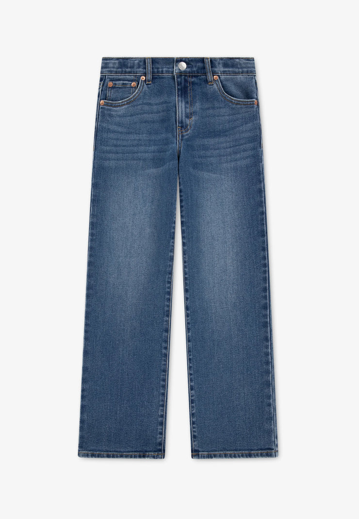 Levi's JEANS BLU DENIM WIDE LEG A CINQUE TASCHE Bambini e ragazzi 4eg381-mfm.denim_