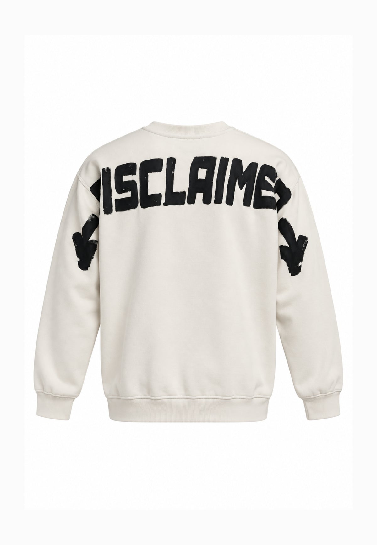 Disclaimer FELPA PANNA CON MINI LOGO DAVANTI E MAXI LOGO RETRO Bambini e ragazzi 26IDK59100.PANNA_