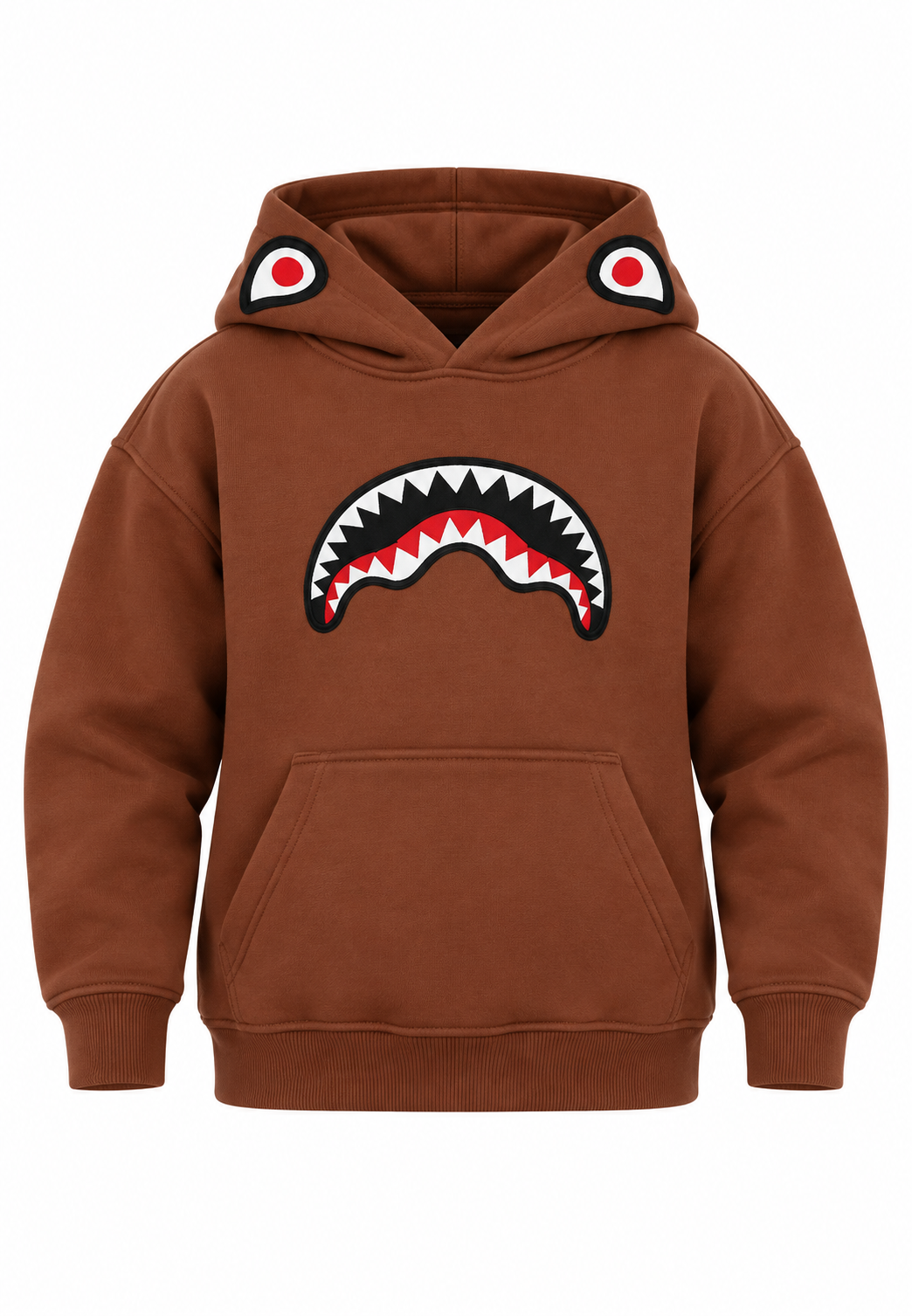 Sprayground felpa marrone bambino con cappuccio - fronte