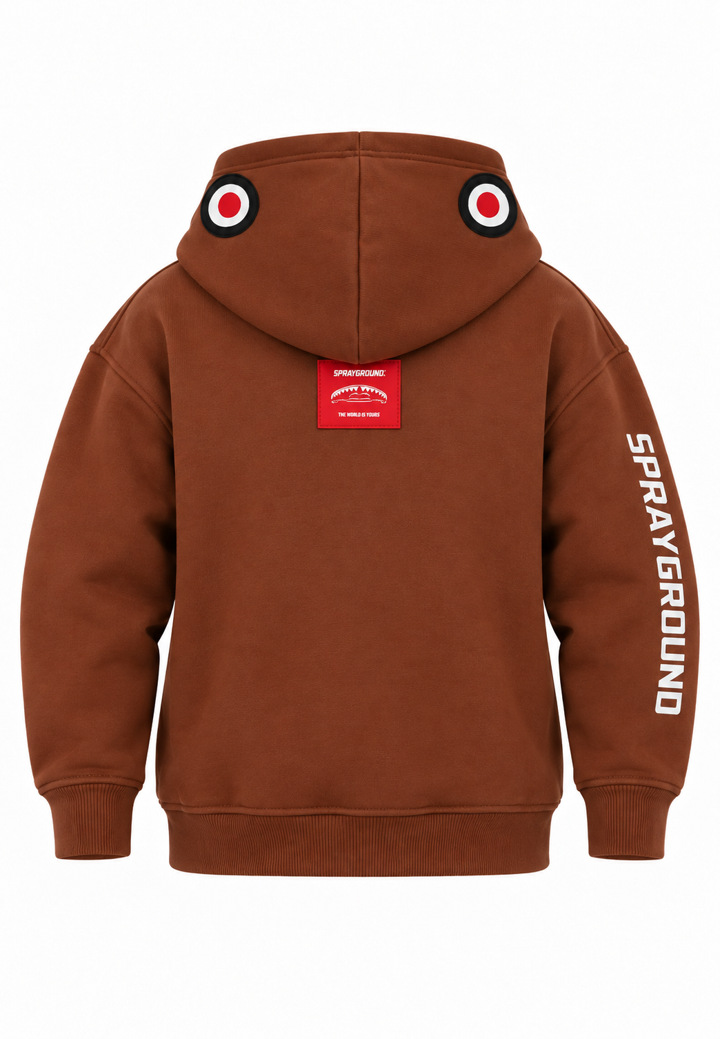 Sprayground felpa marrone bambino con cappuccio - retro
