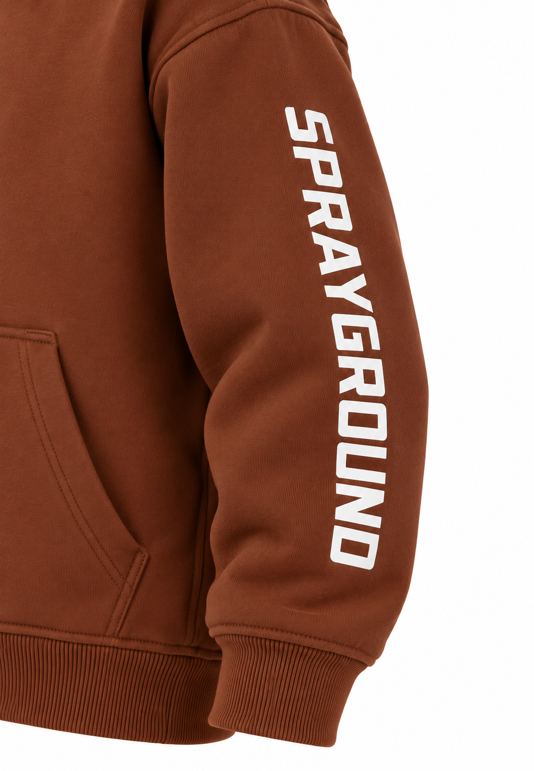 Sprayground Felpa Marrone Bambino con Cappuccio Shark Mouth