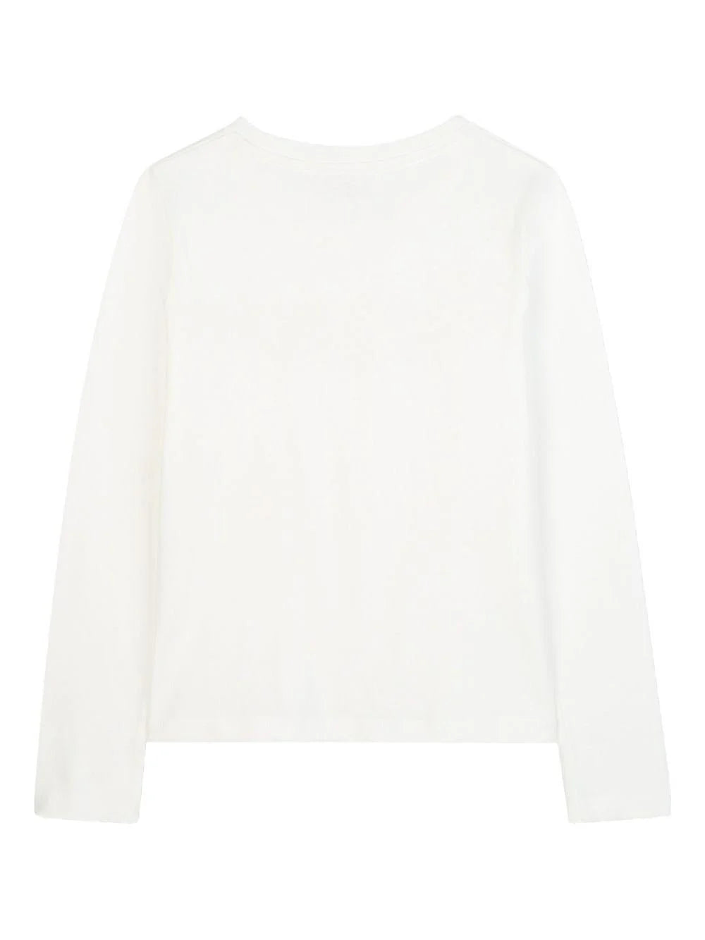 T-shirt per bambina Michael Kors Kids bianca con logo sul davanti